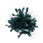 100 M5 Cool White LED Christmas Lights, 4" Spacing