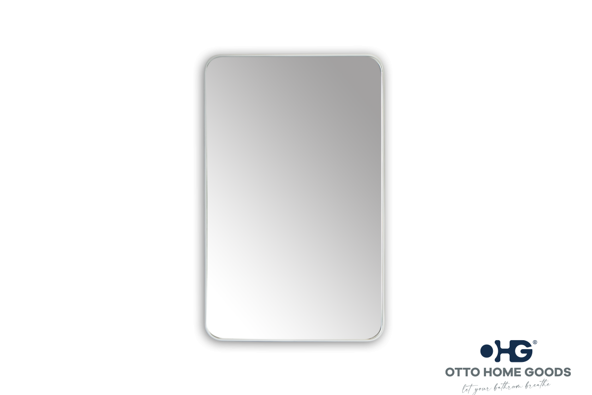 20" x 32" Rectangular White Mirror