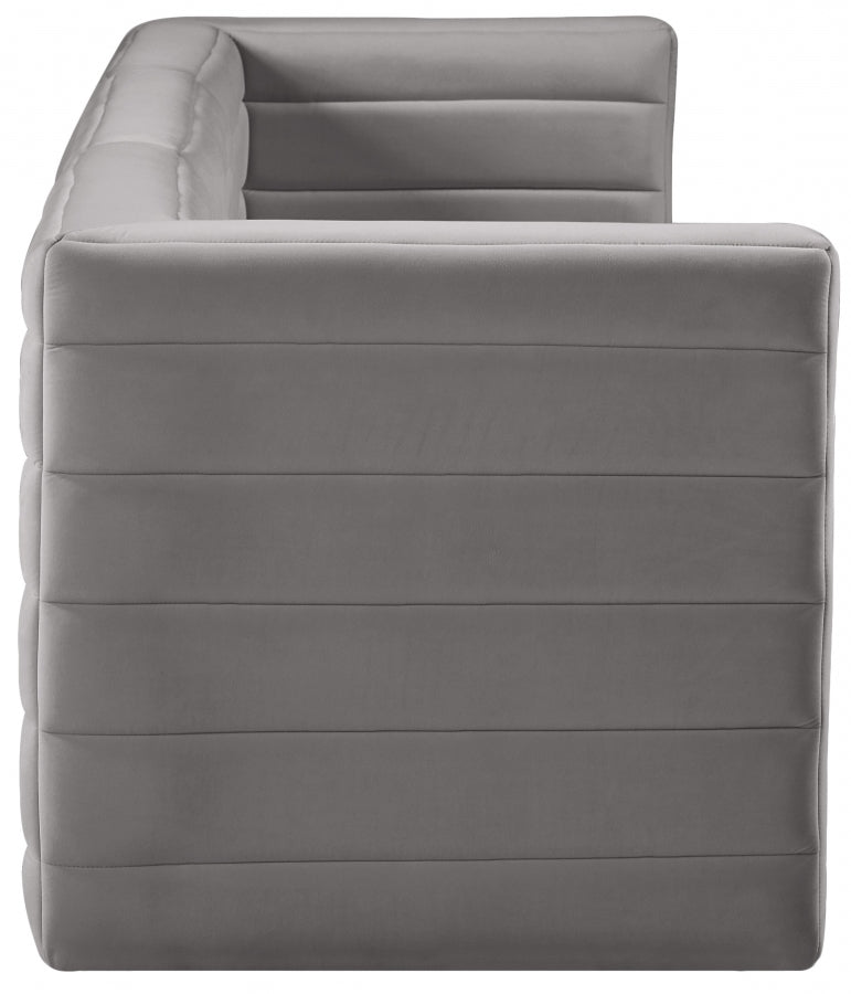 Quincy 95" Velvet Upholstered Comfort 3pc. Modular Sofa