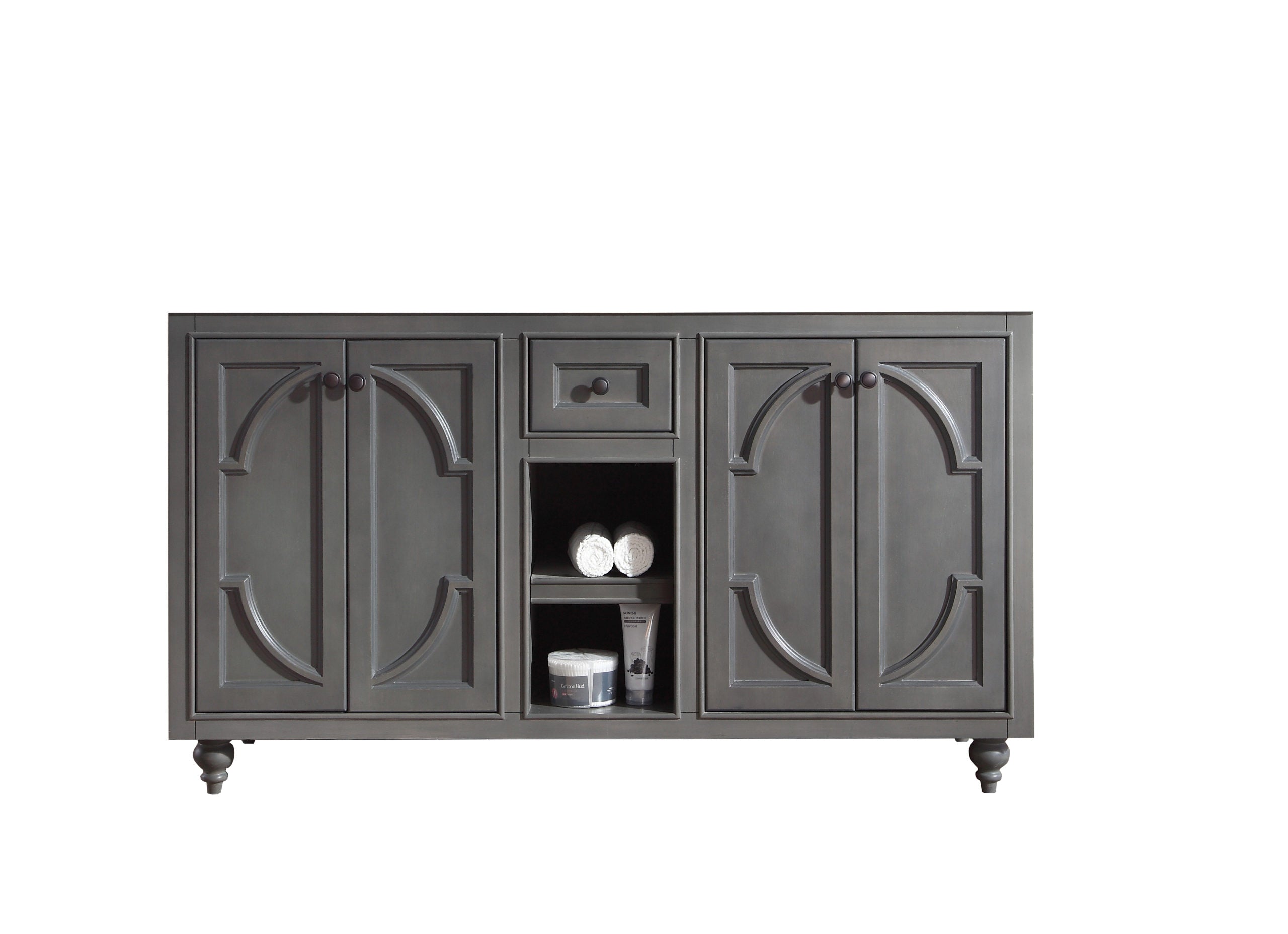 Odyssey 60" Double Sink Bathroom Vanity Cabinet