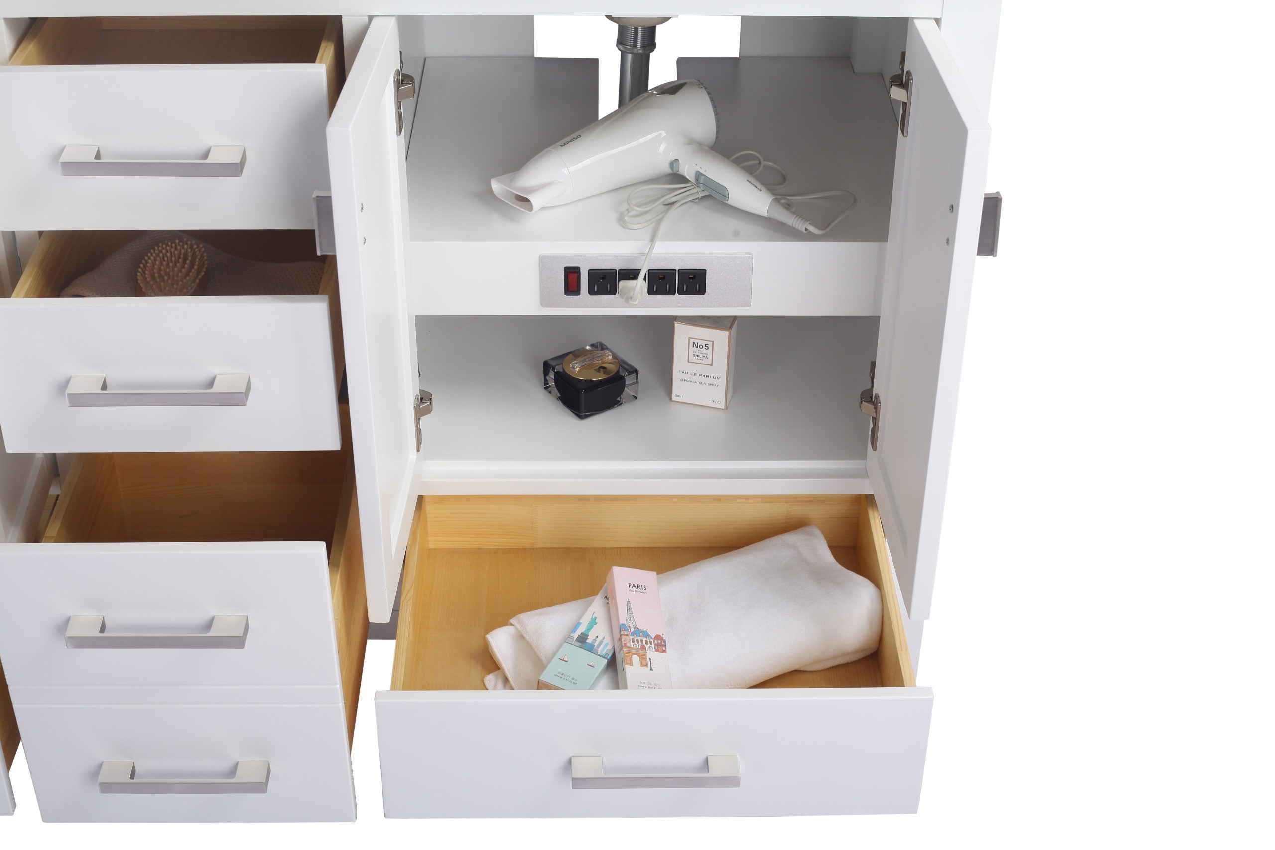 Wilson 60" Double Sink Bathroom Vanity Cabinet