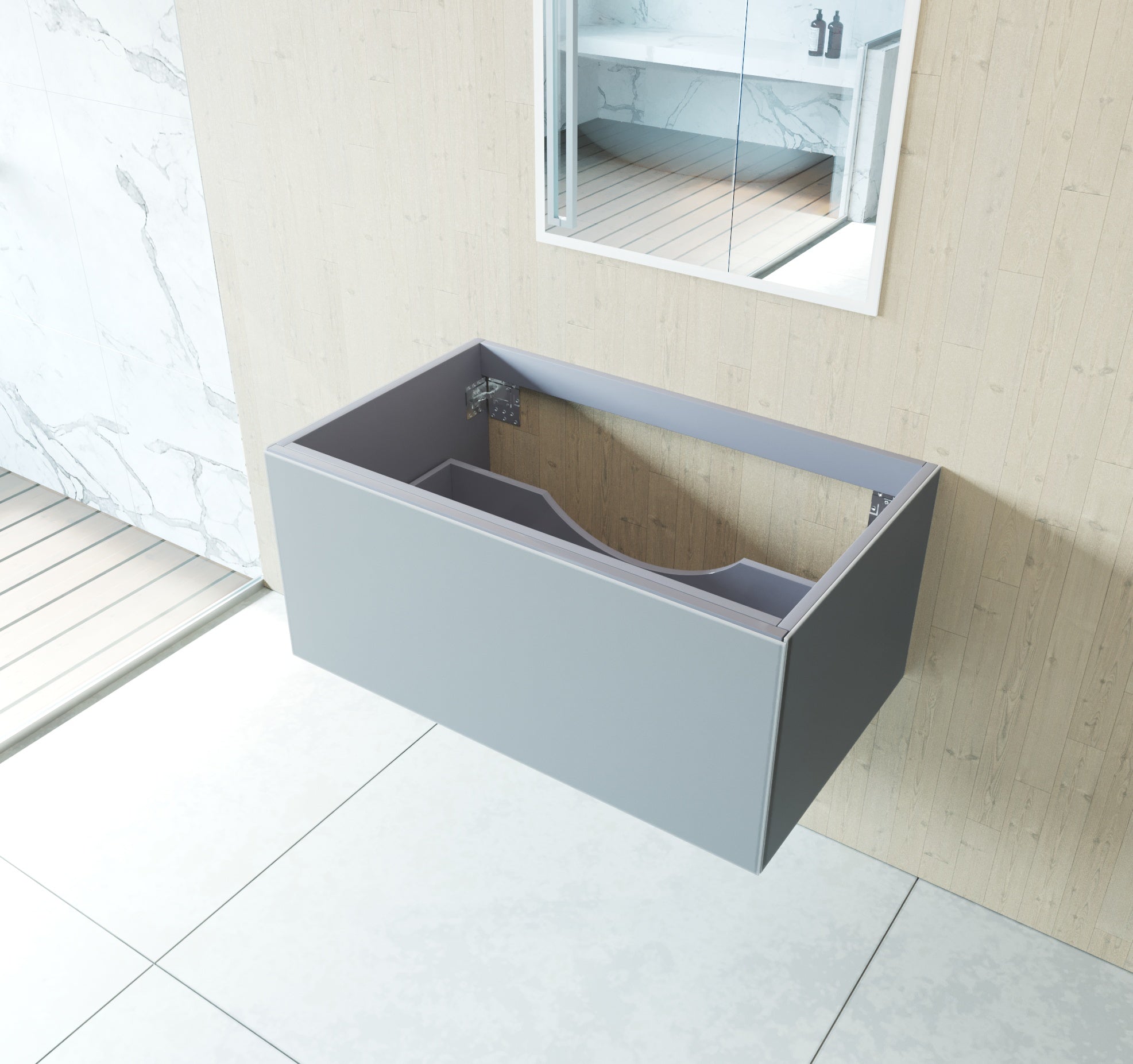 Vitri 36" Wall Hung Bathroom Vanity Cabinet