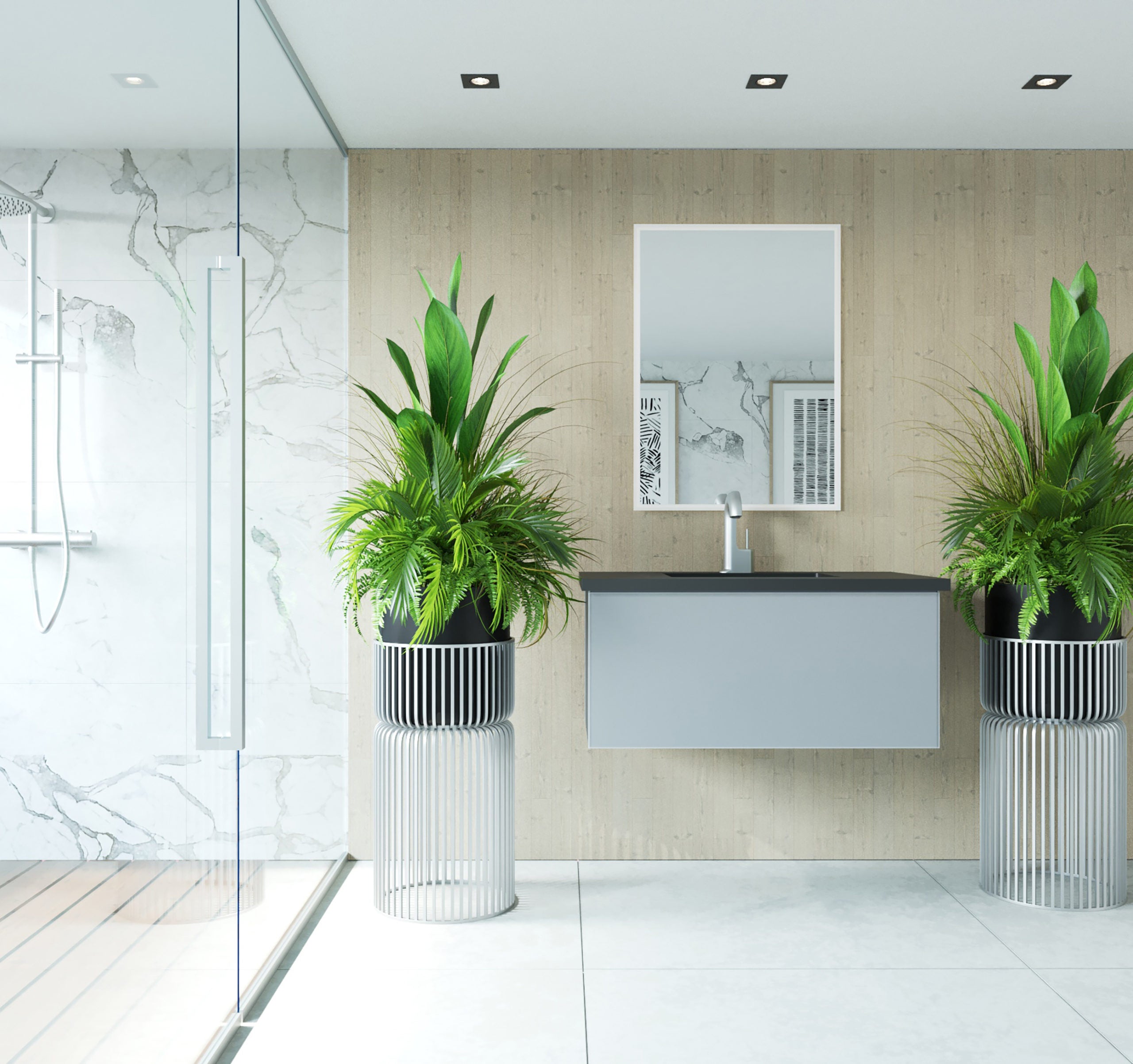 Vitri 36" Wall Hung Bathroom Vanity Cabinet