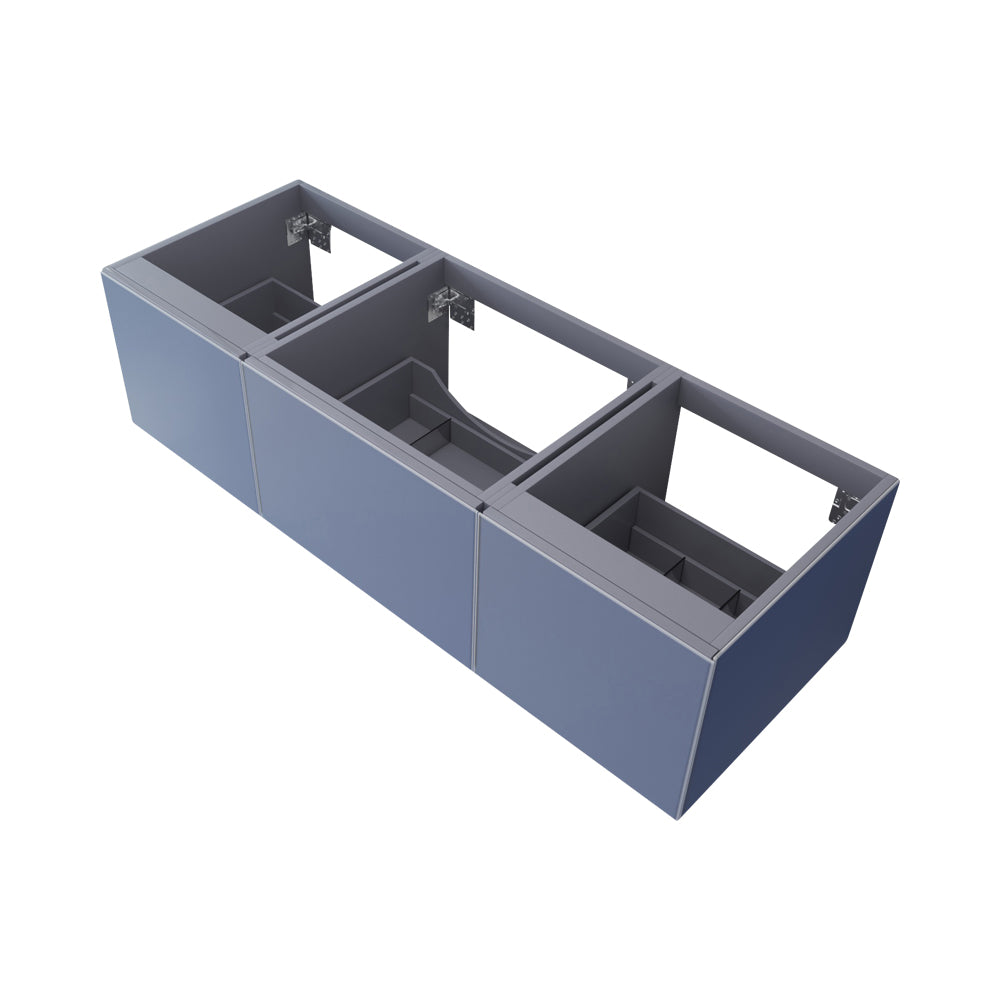 Vitri 60" Single Sink Wall Hung Bathroom Vanity Cabinet