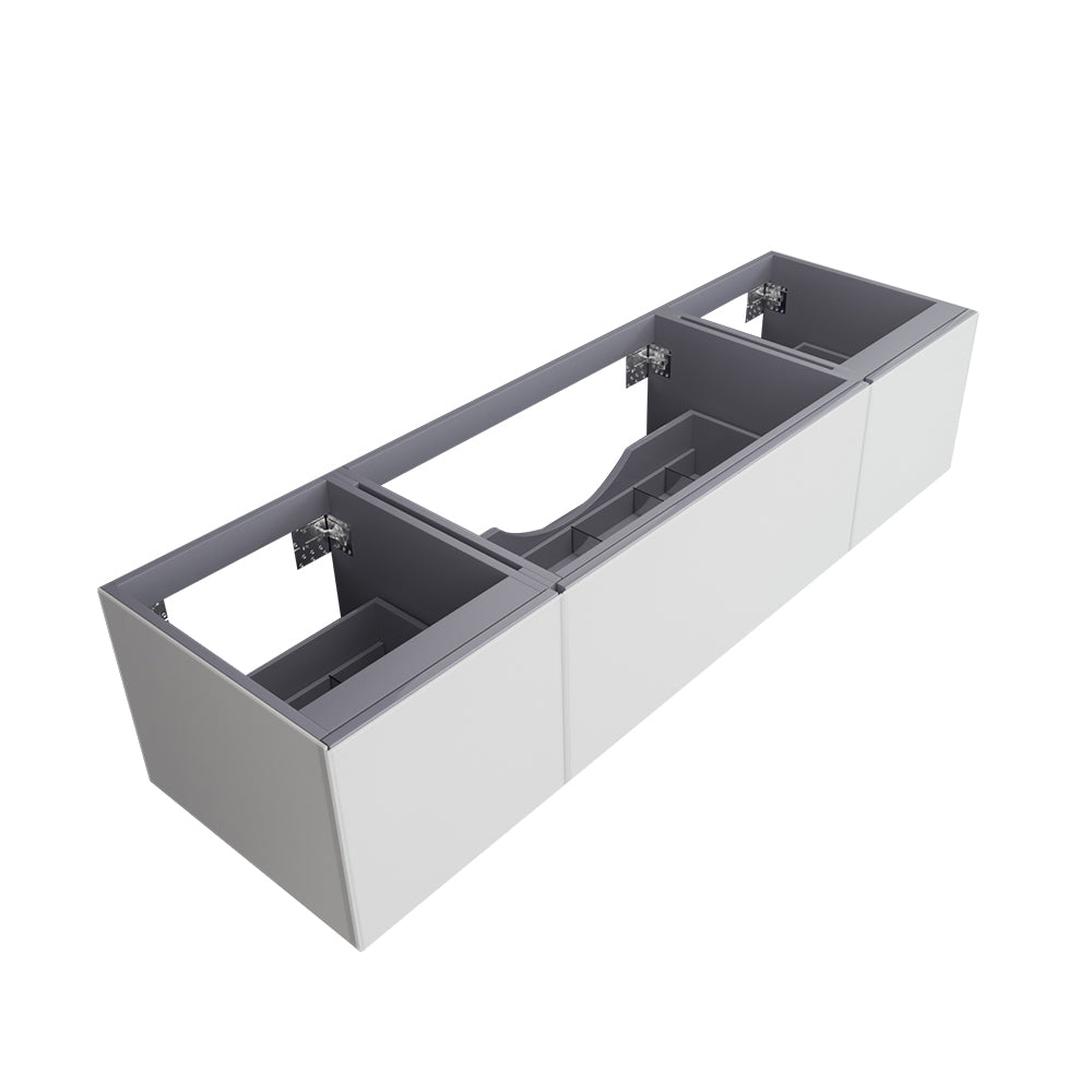 Vitri 72" Single Sink Wall Hung Bathroom Vanity Cabinet