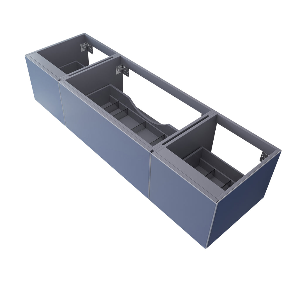 Vitri 72" Single Sink Wall Hung Bathroom Vanity Cabinet