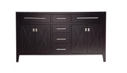 Wimbledon 60" Double Sink Bathroom Vanity Cabinet