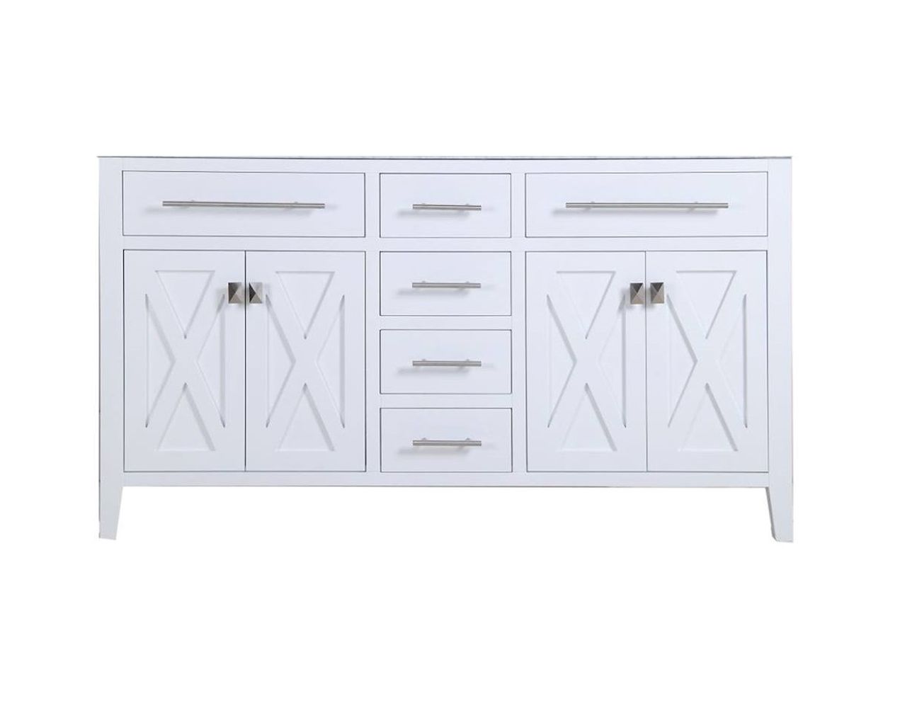 Wimbledon 60" Double Sink Bathroom Vanity Cabinet