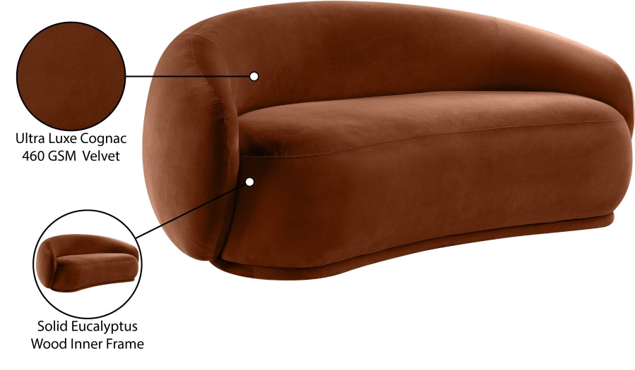 Emery 77" Velvet Upholstered Loveseat