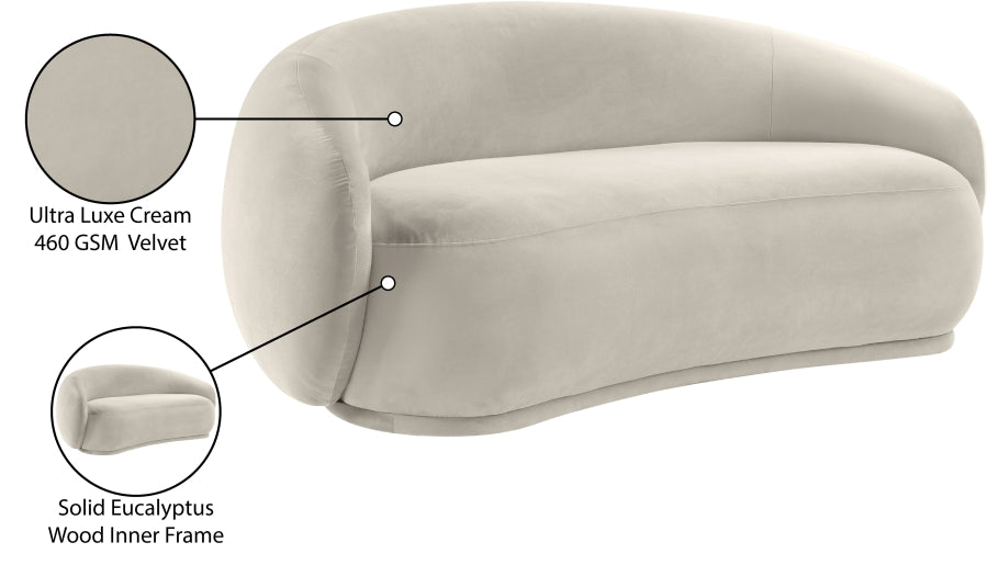 Emery 77" Velvet Upholstered Loveseat