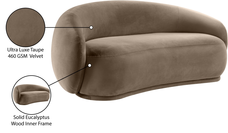 Emery 77" Velvet Upholstered Loveseat