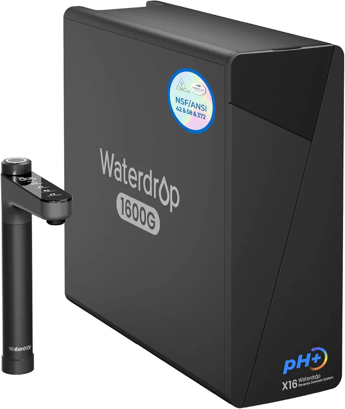 Waterdrop X16 Tankless RO System | 11-Stage 1600GPD Smart Filter