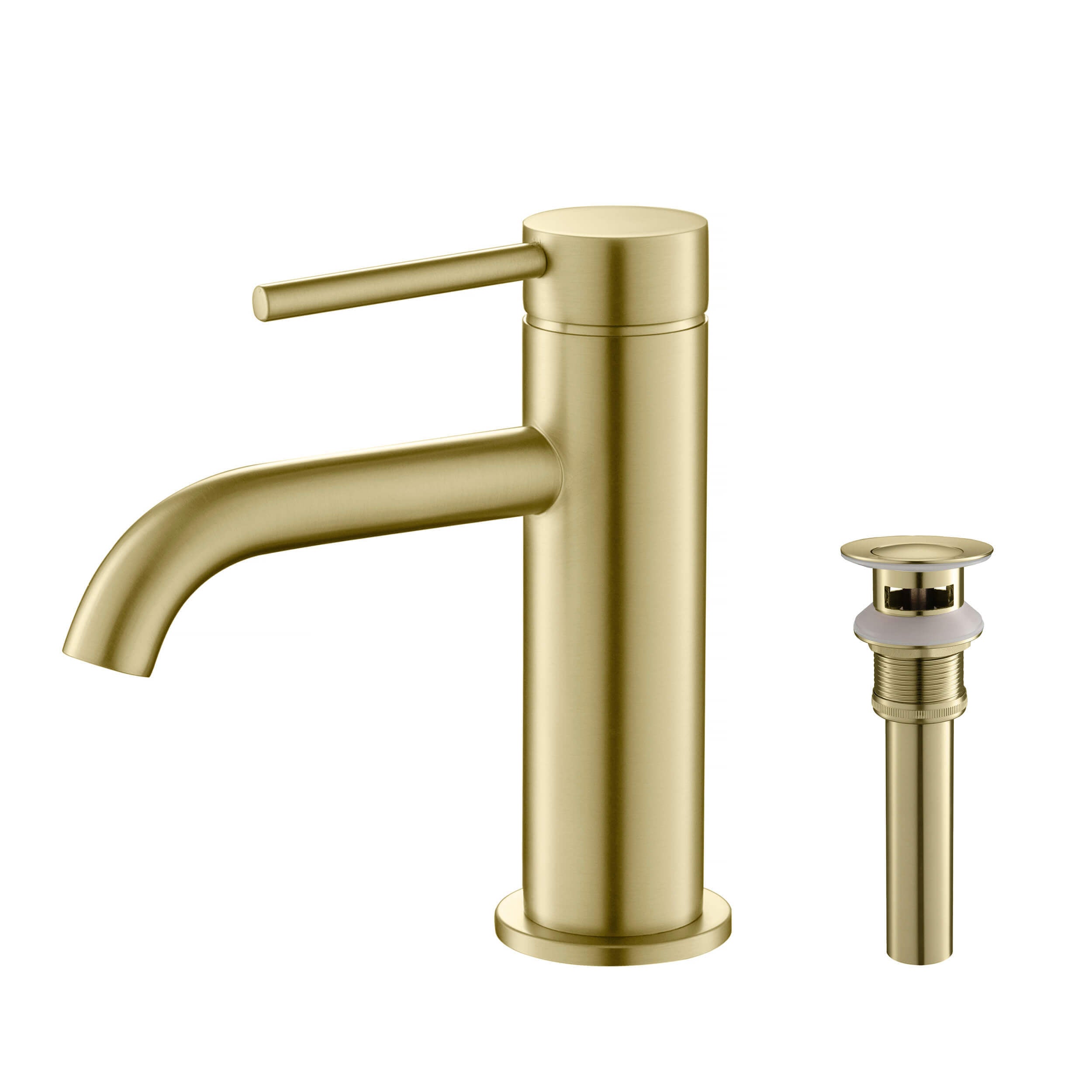 Kitchen Sink Mixer Taps Single Lever Swivel Spout Chrome Brass Square Body Waterfall Monobloc Taps