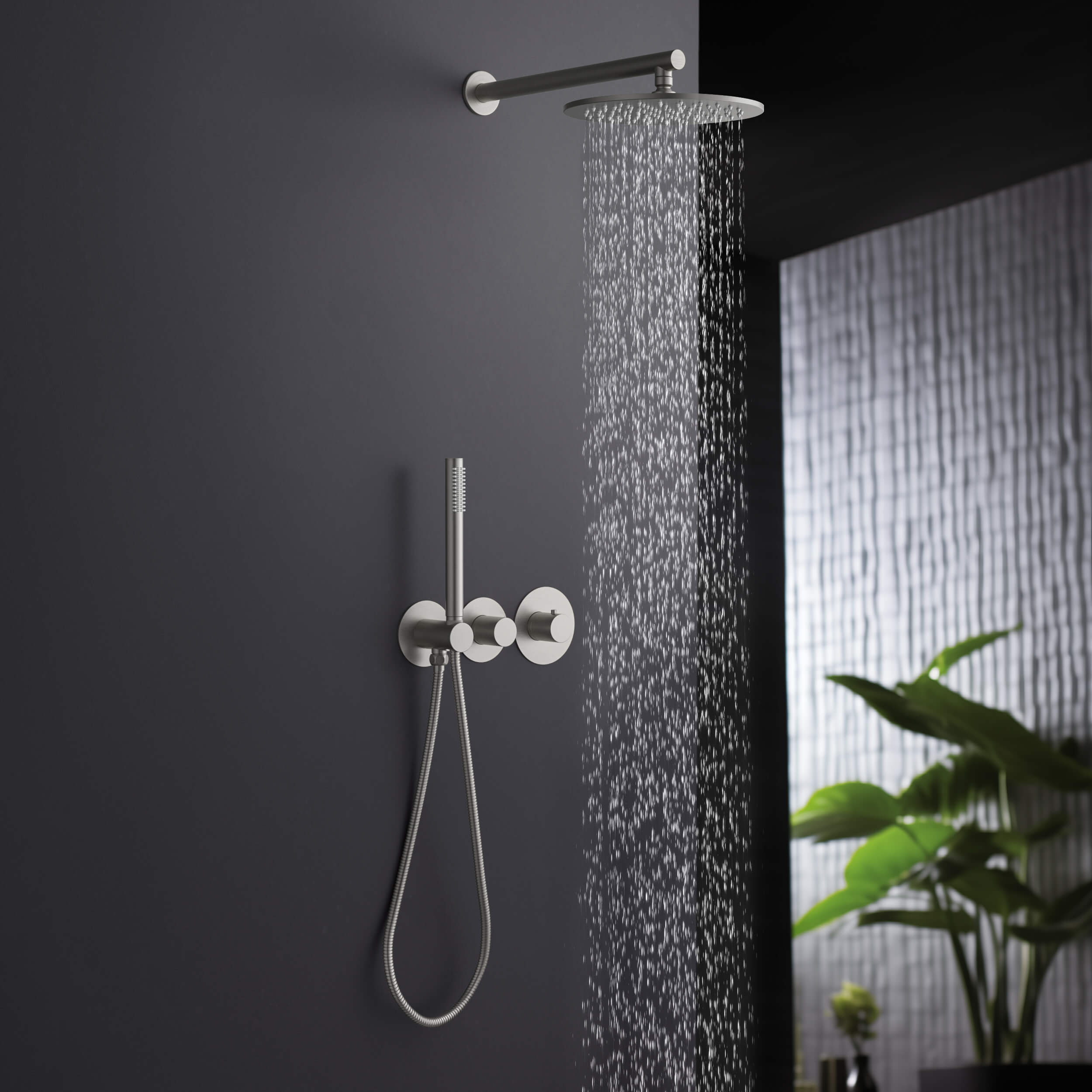 Halo 2 Way Thermostatic Shower System With Rough-in Valve