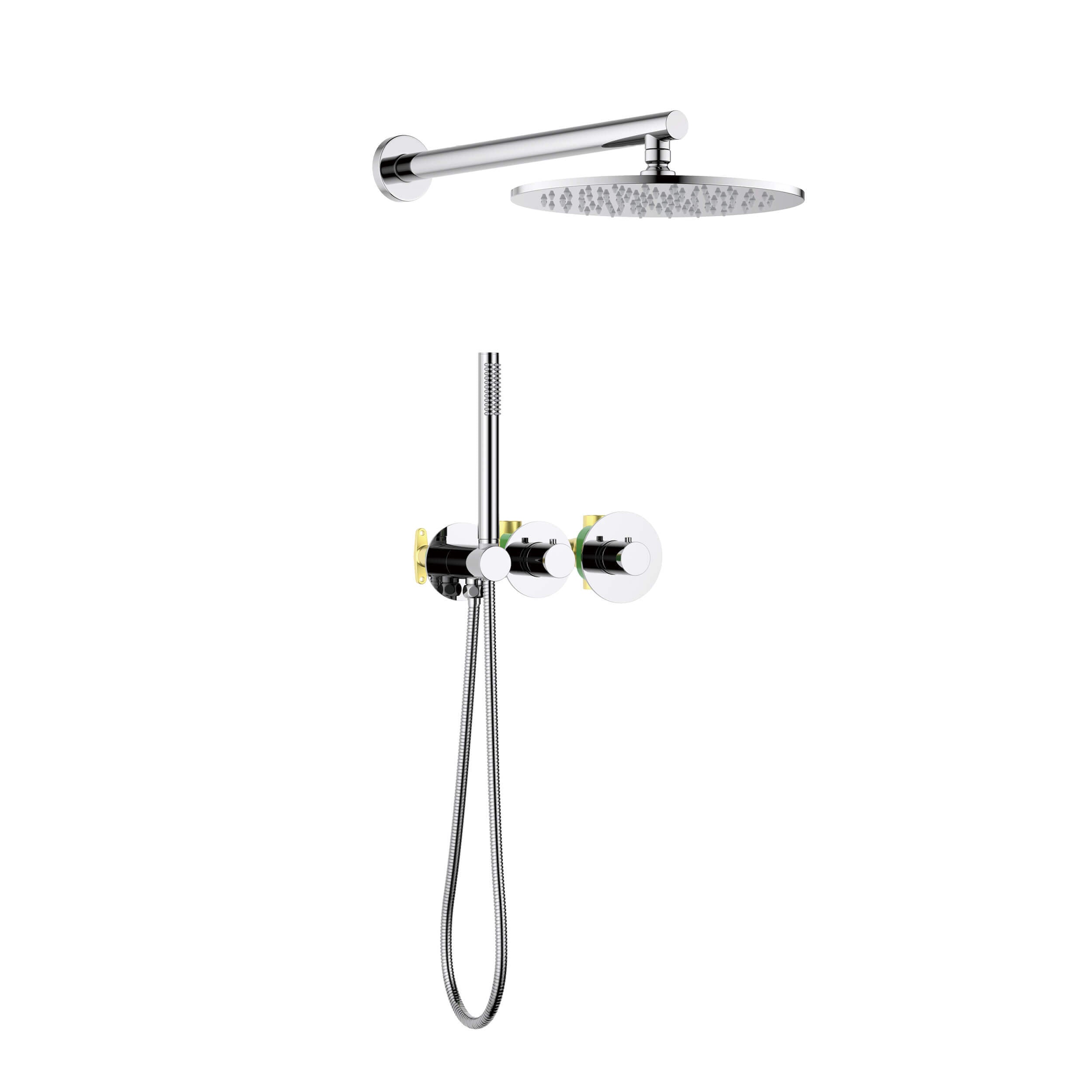 Halo 2 Way Thermostatic Shower System With Rough-in Valve