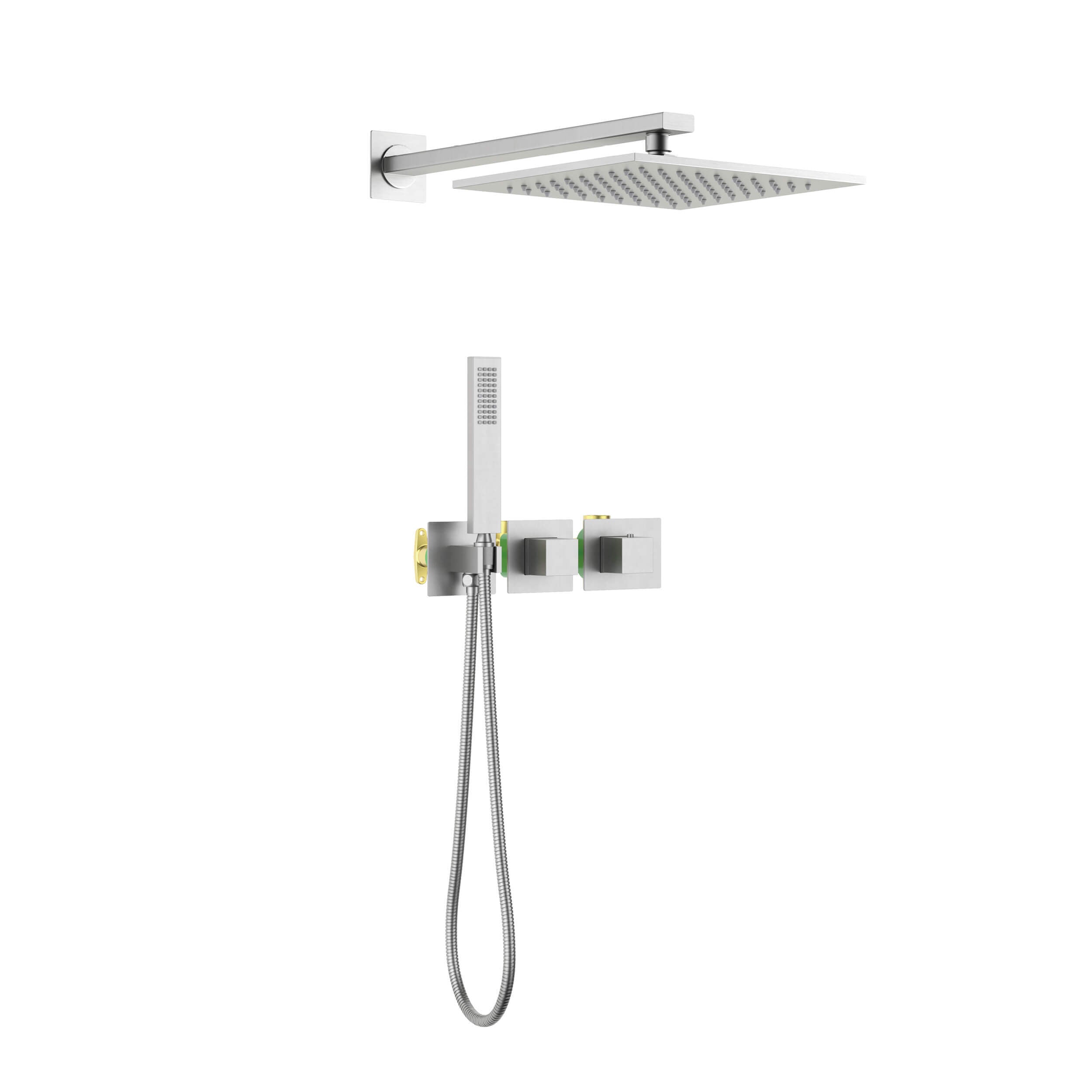 Quadra 2 Way Thermostatic Shower System With Rough-in Valve
