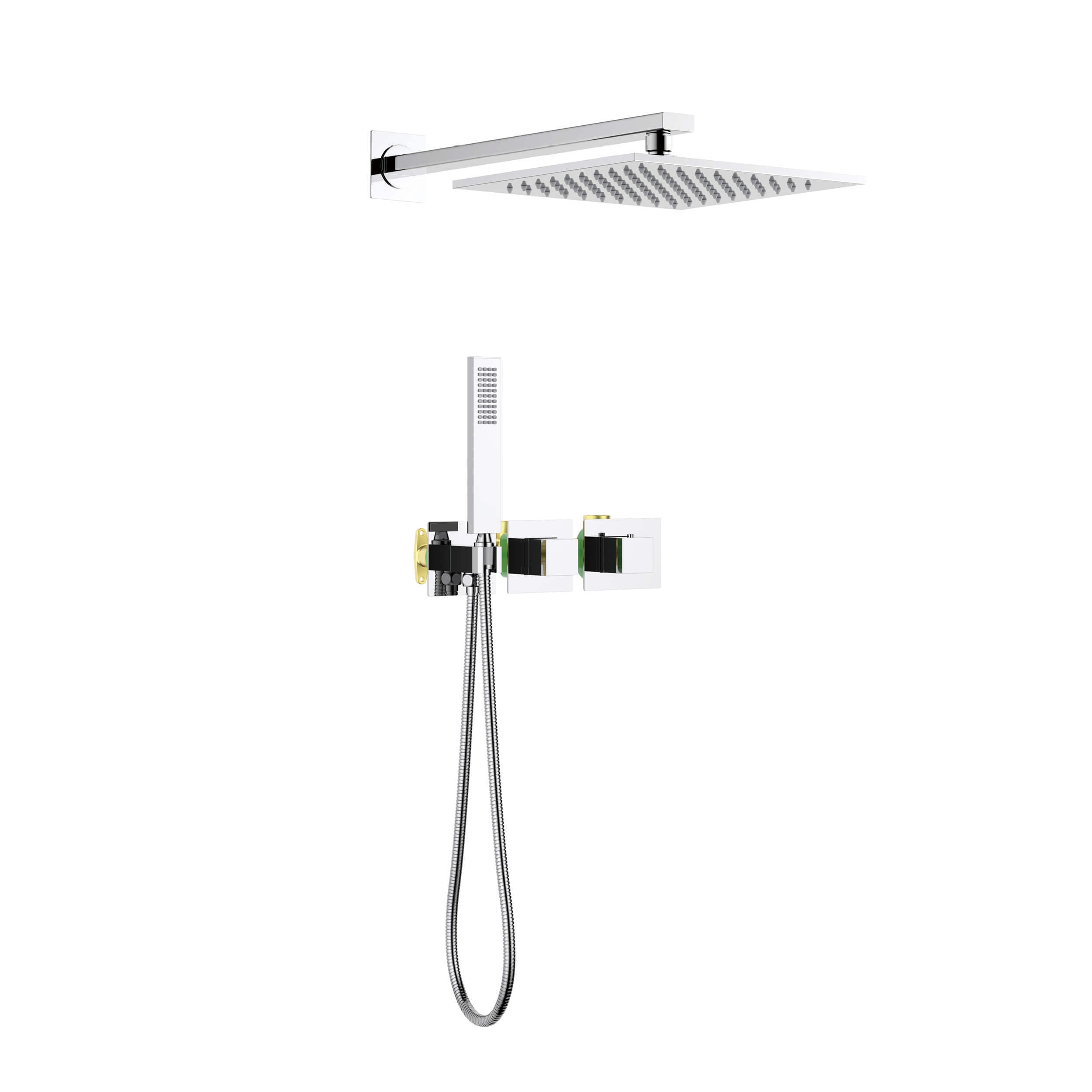 Quadra 2 Way Thermostatic Shower System With Rough-in Valve