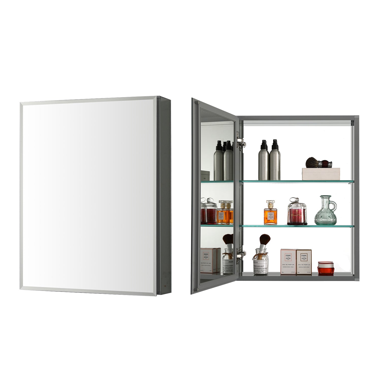 Aluminum Medicine Cabinet with Mirror - MC8 1620