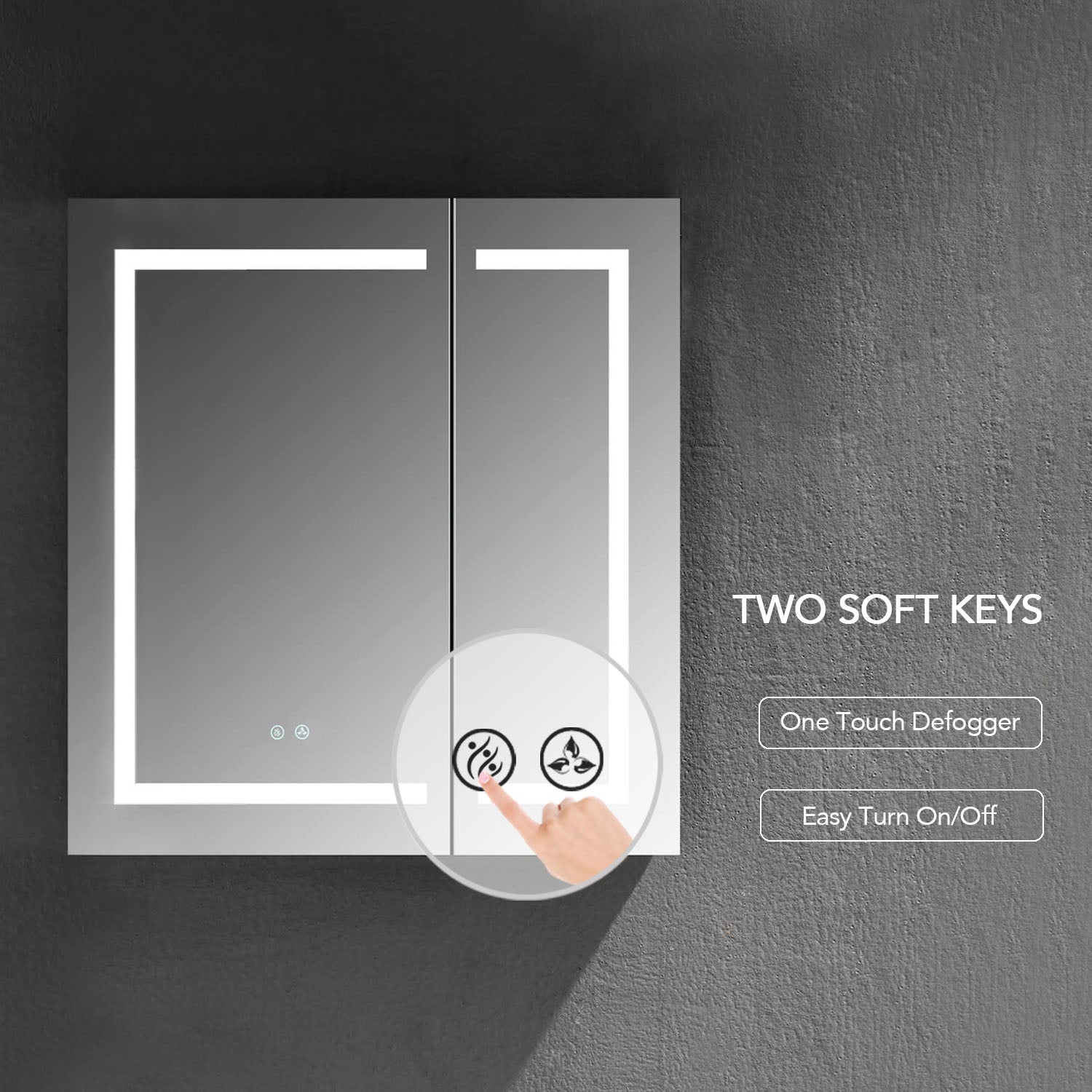 Vega - 30 Inches LED Medicine Cabinet