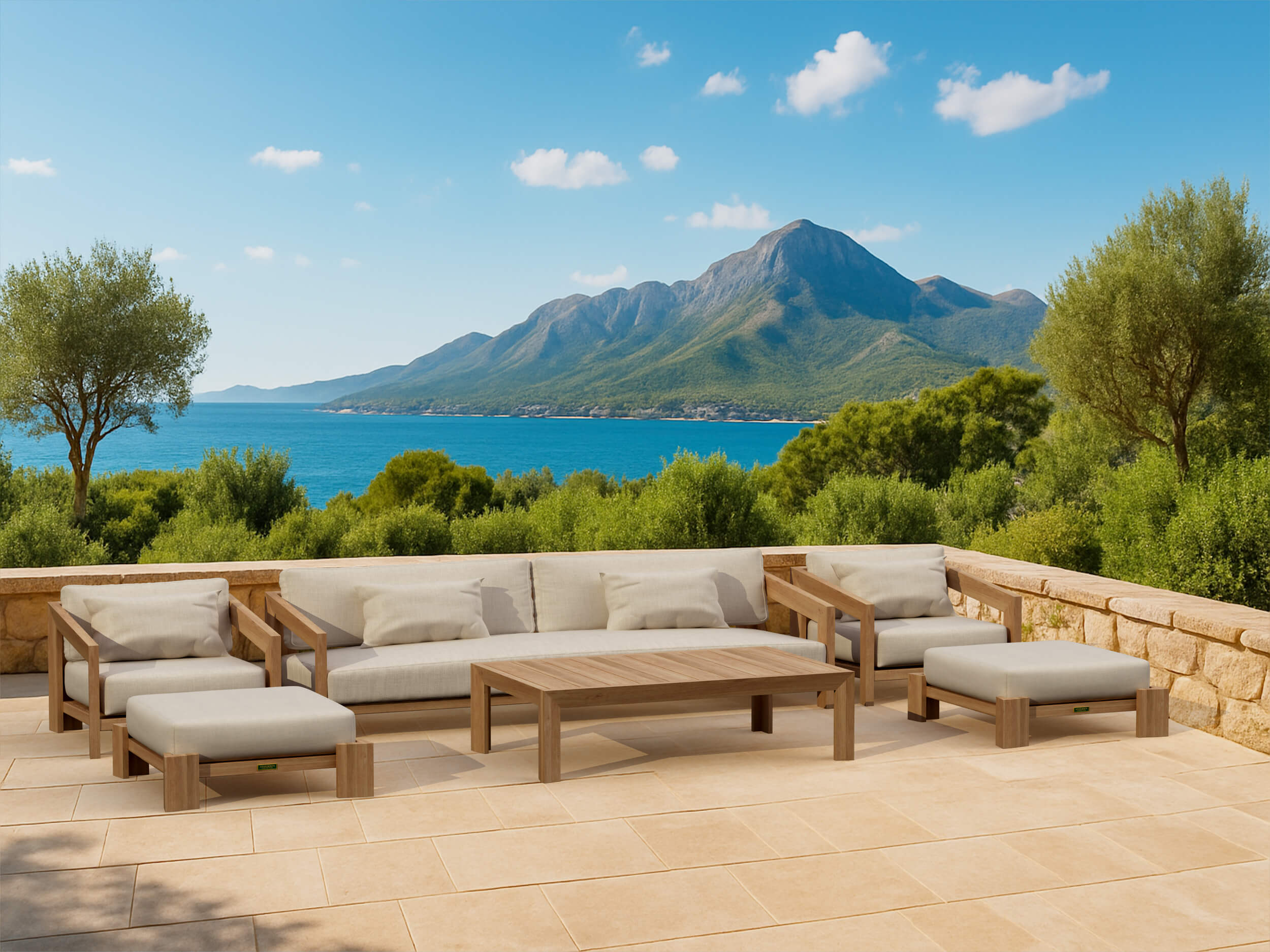 Set-853 Smyrna Deep Seating Set