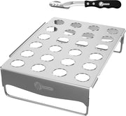 Chili Pepper Grilling Set, Stainless Steel Rack & Pepper Corer