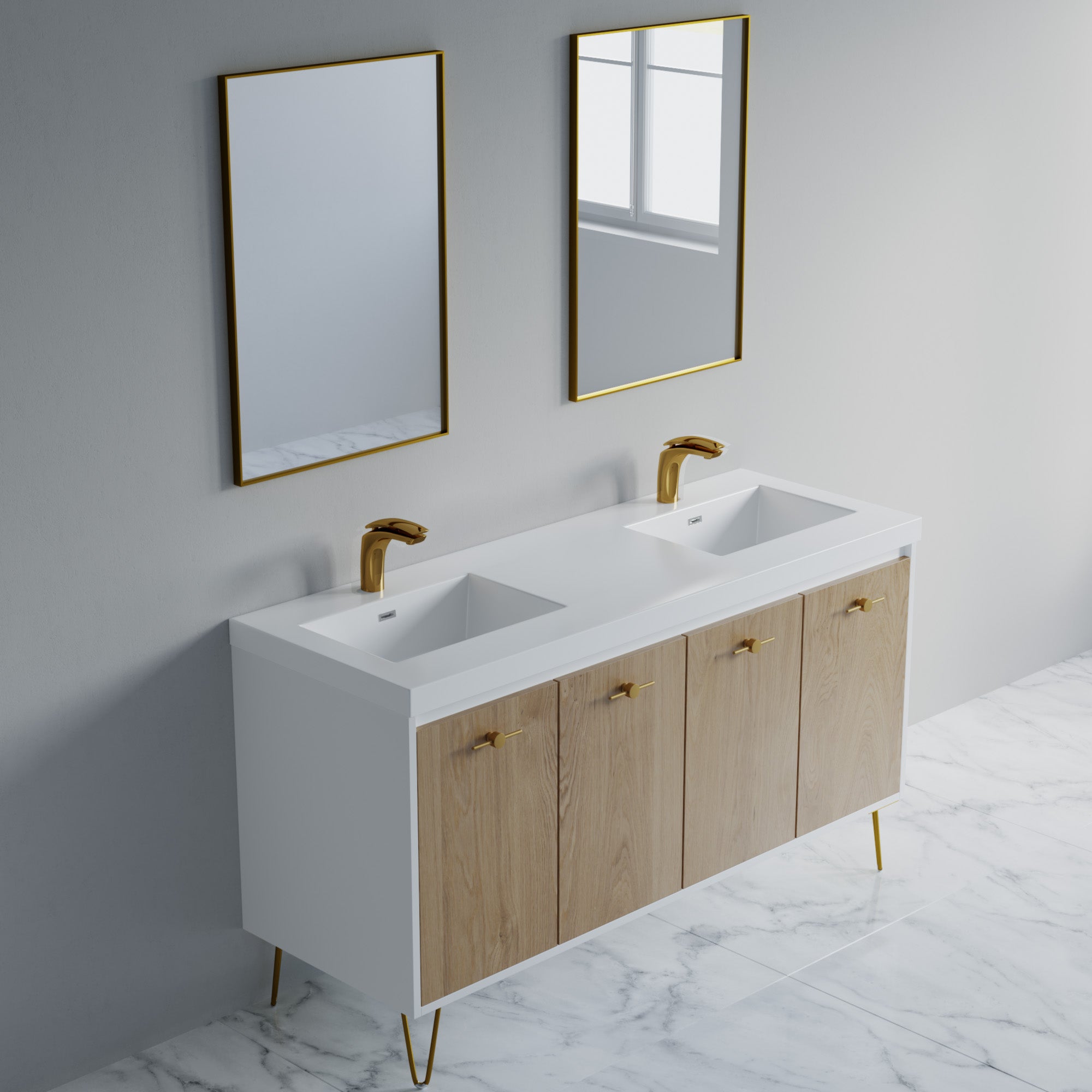 Topmount Bathroom Resin Basin 000 6122BP
