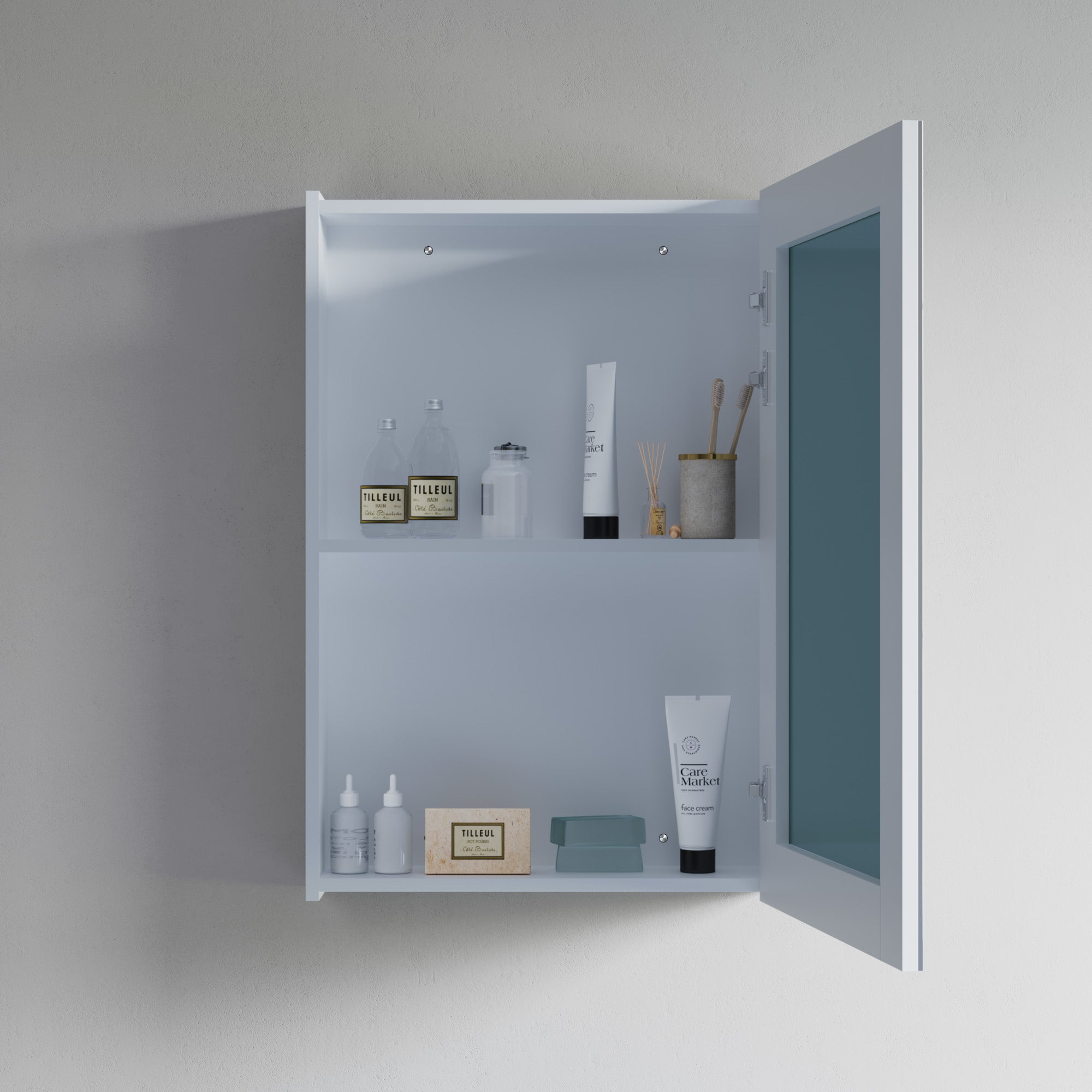 Wooden Mirror Medicine Cabinet - 000 2131 01M