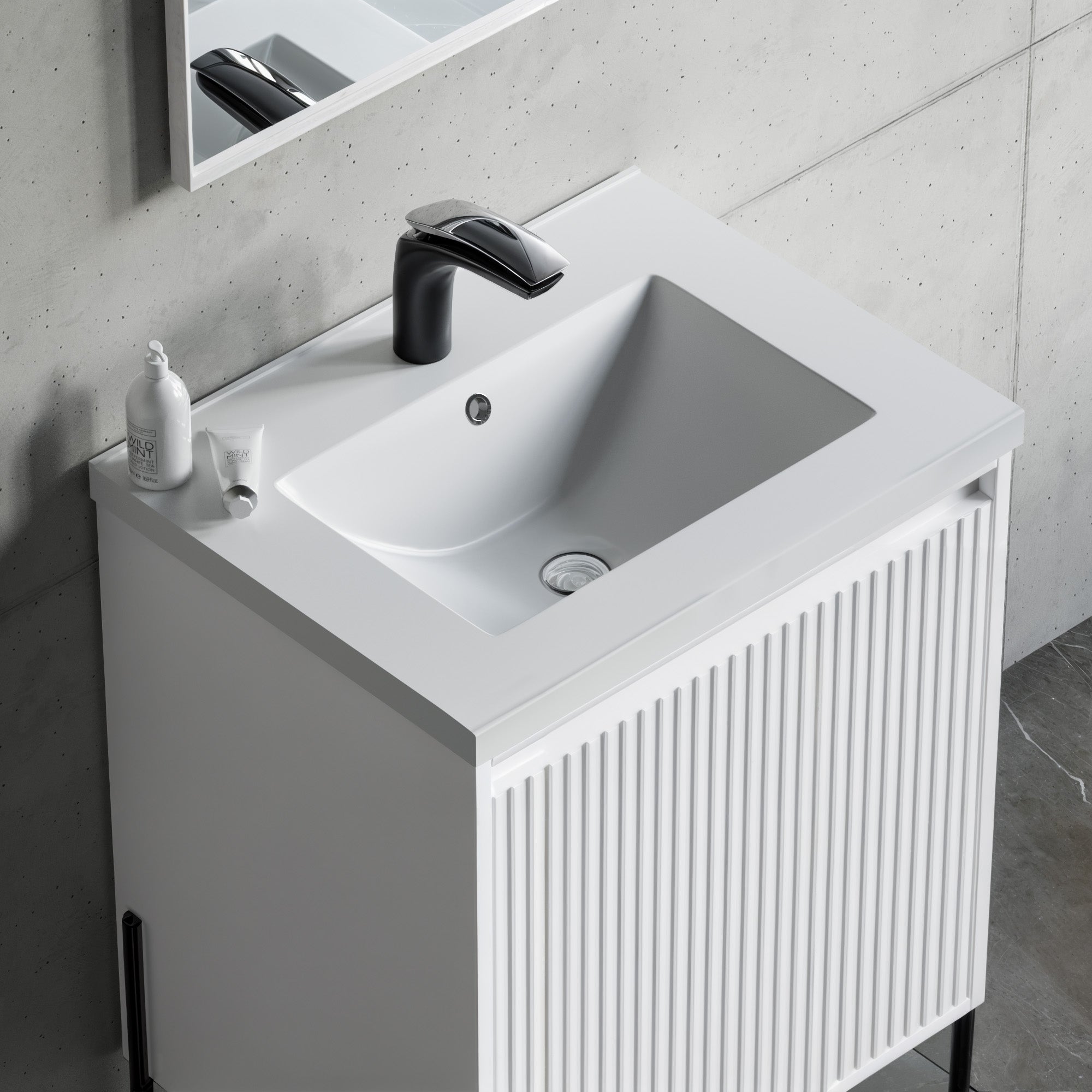Topmount Bathroom Ceramic Basin 000 2418BT