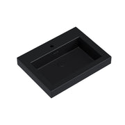 Topmount Bathroom Black Resin Basin 000 2418BP-BL