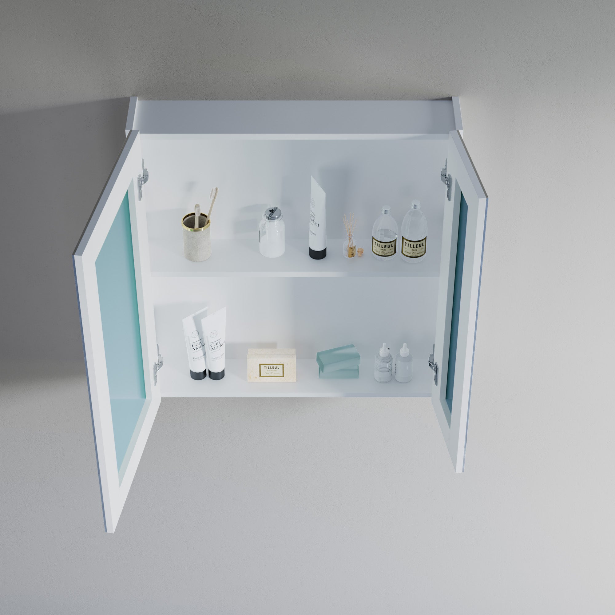 Wooden Mirror Medicine Cabinet - 000 2731 01M
