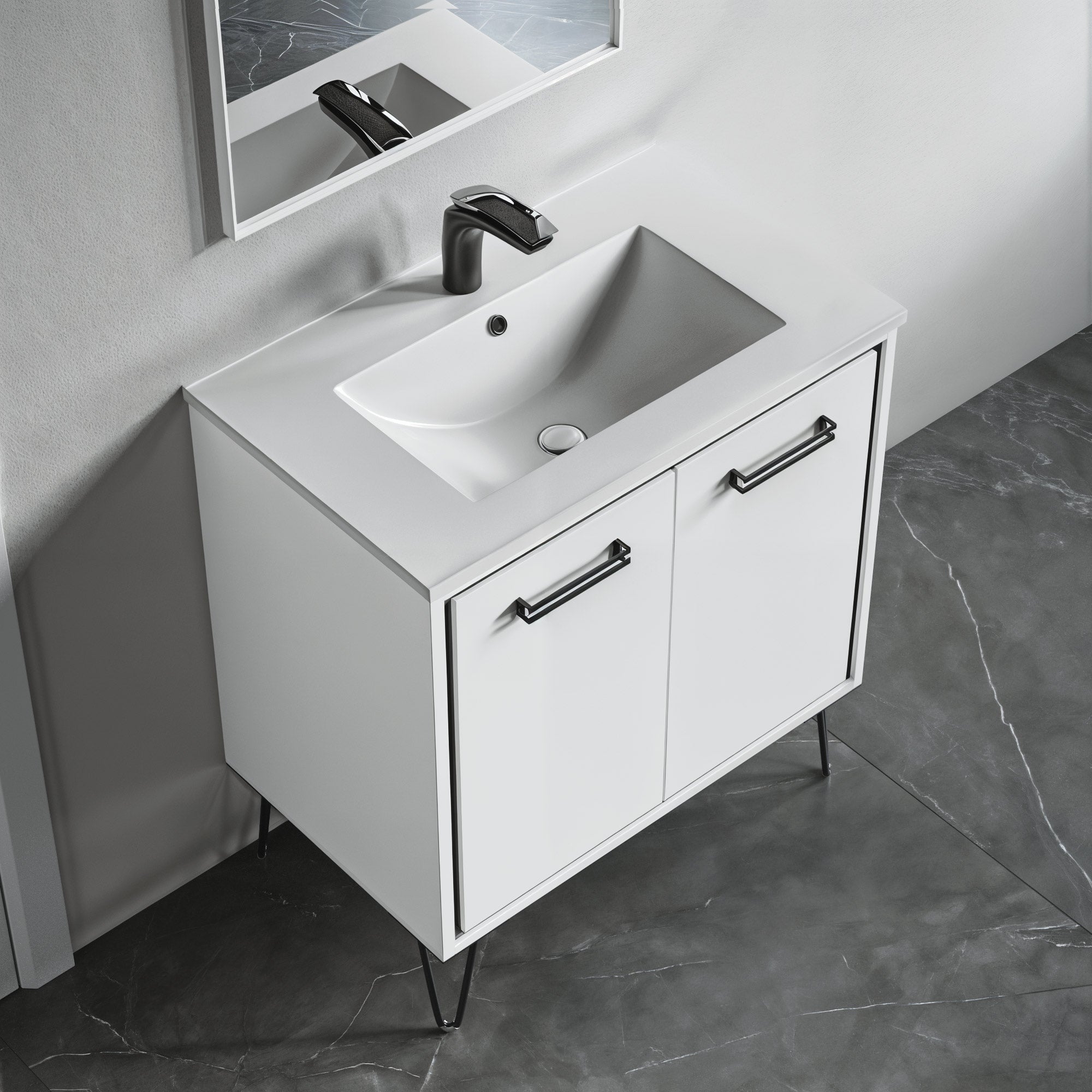 Topmount Bathroom Ceramic Basin 000 3018B