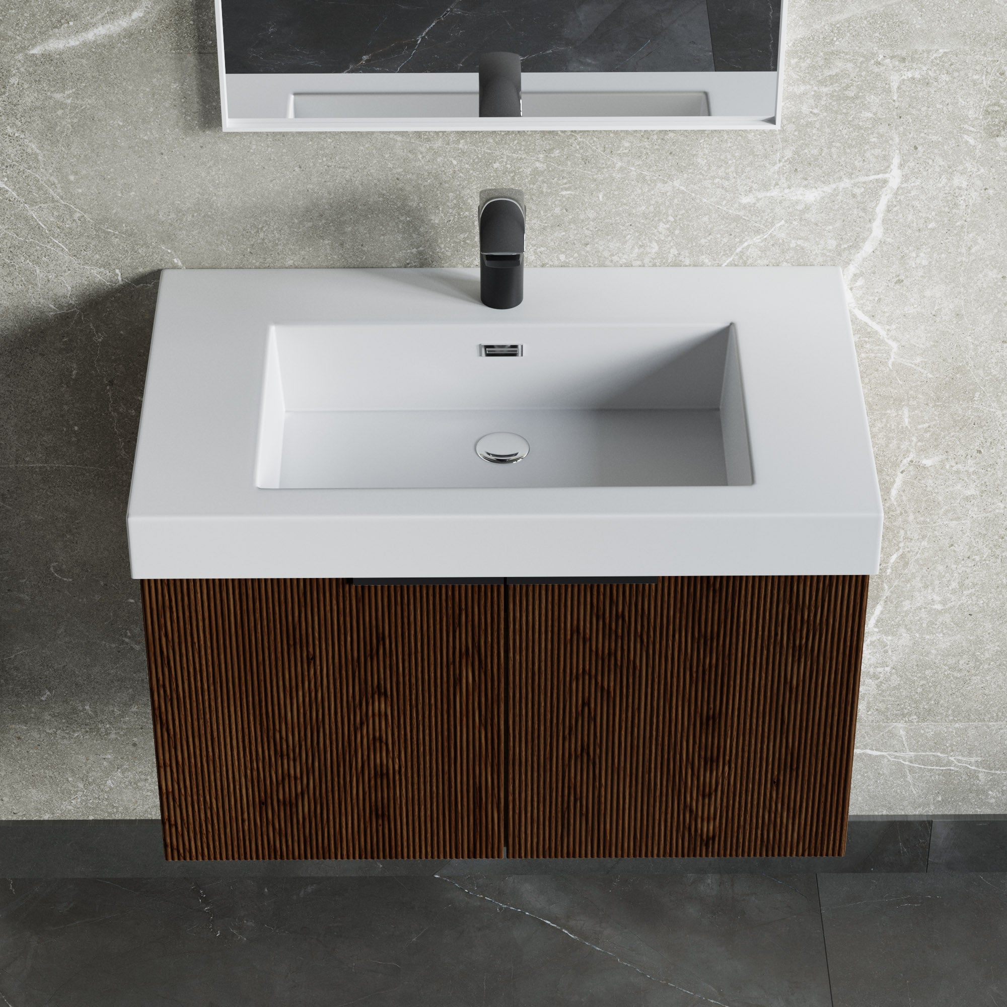 Topmount Bathroom Resin Basin 000 3018BP