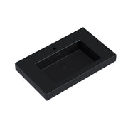 Topmount Bathroom Black Resin Basin 000 3018BP-BL