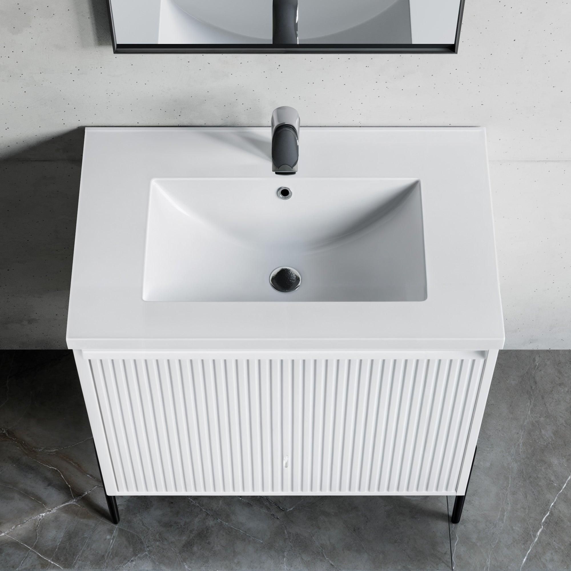 Topmount Bathroom Ceramic Basin 000 3018BT
