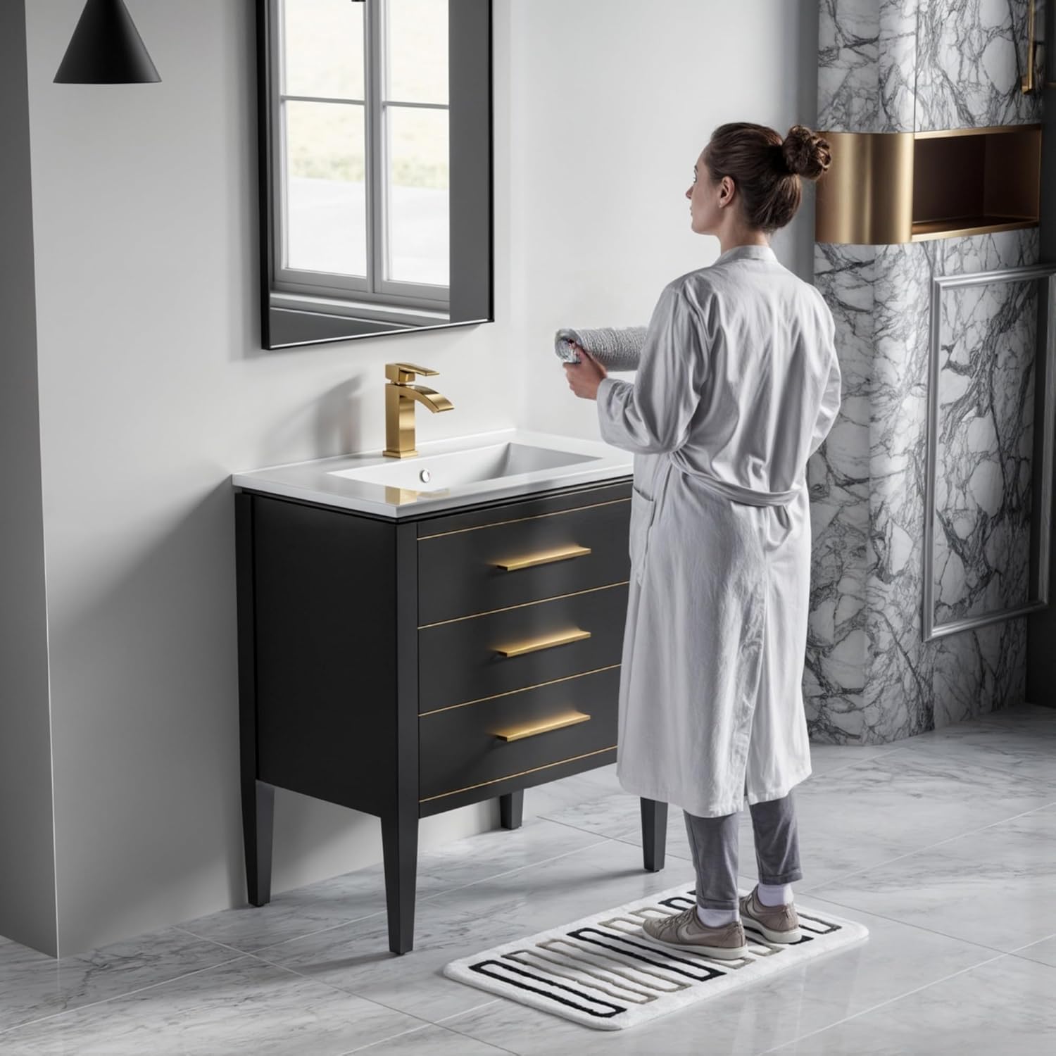 Topmount Bathroom Ceramic Basin 000 3018BT