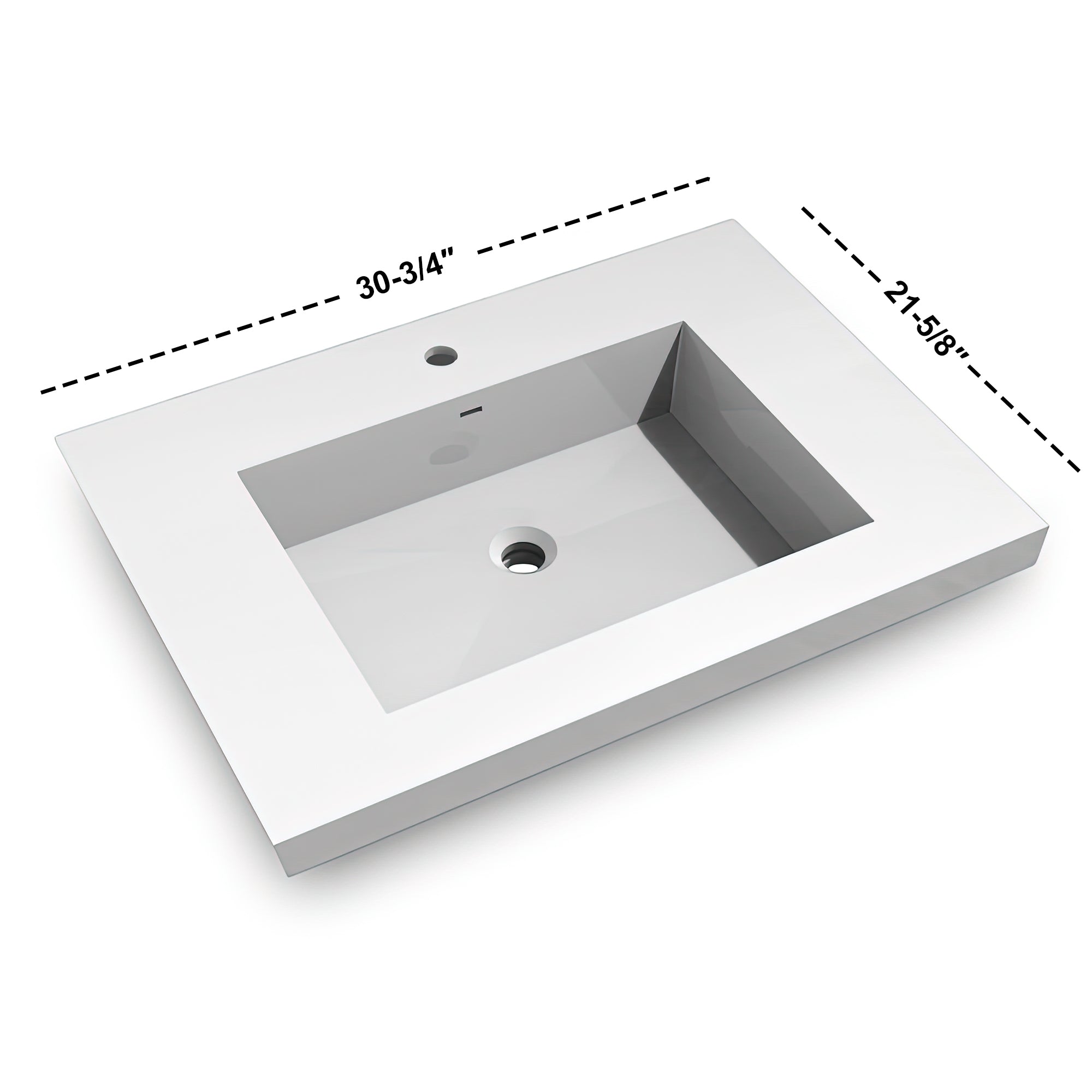 Topmount Bathroom Resin Basin 000 3122BP