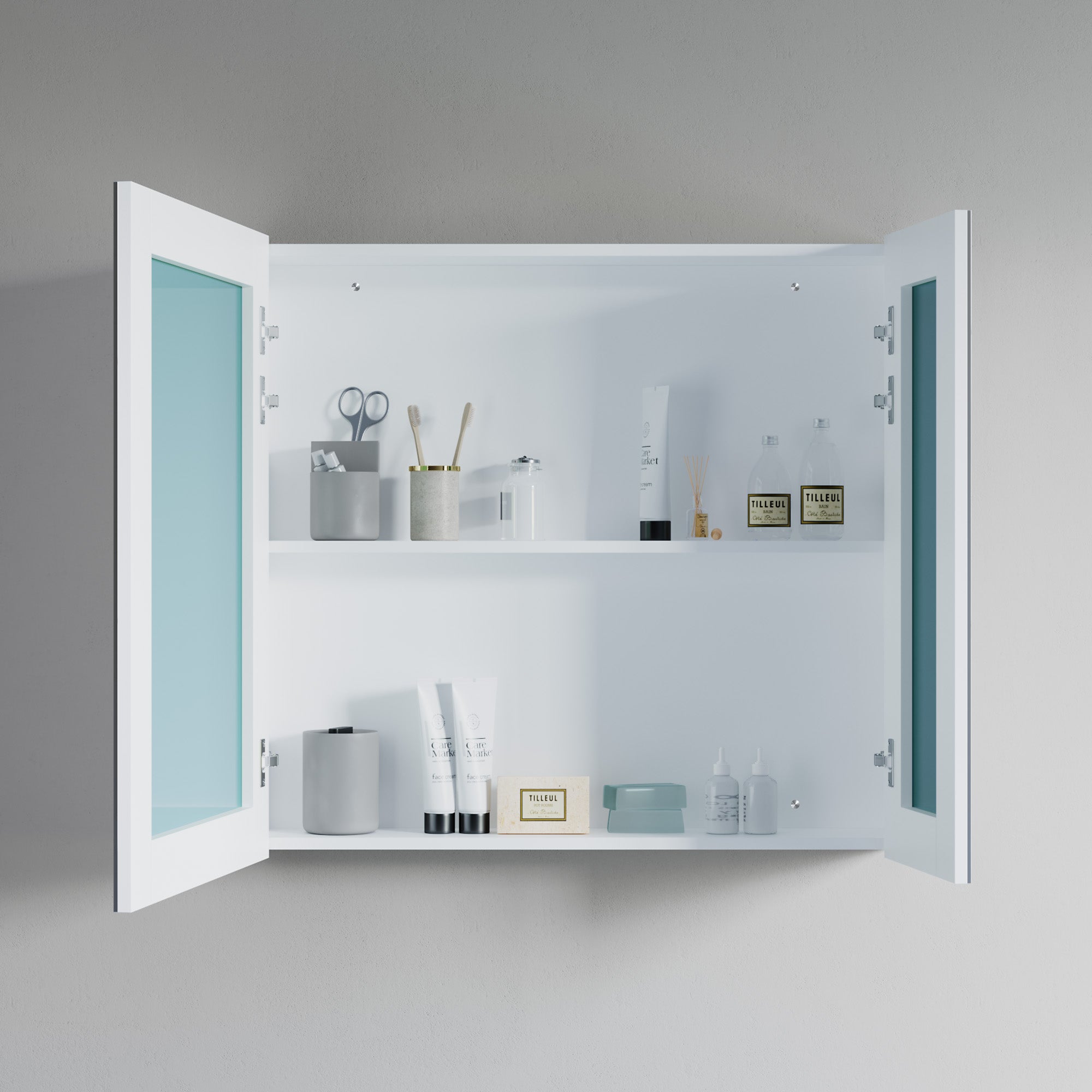 Wooden Mirror Medicine Cabinet - 000 3331 01M