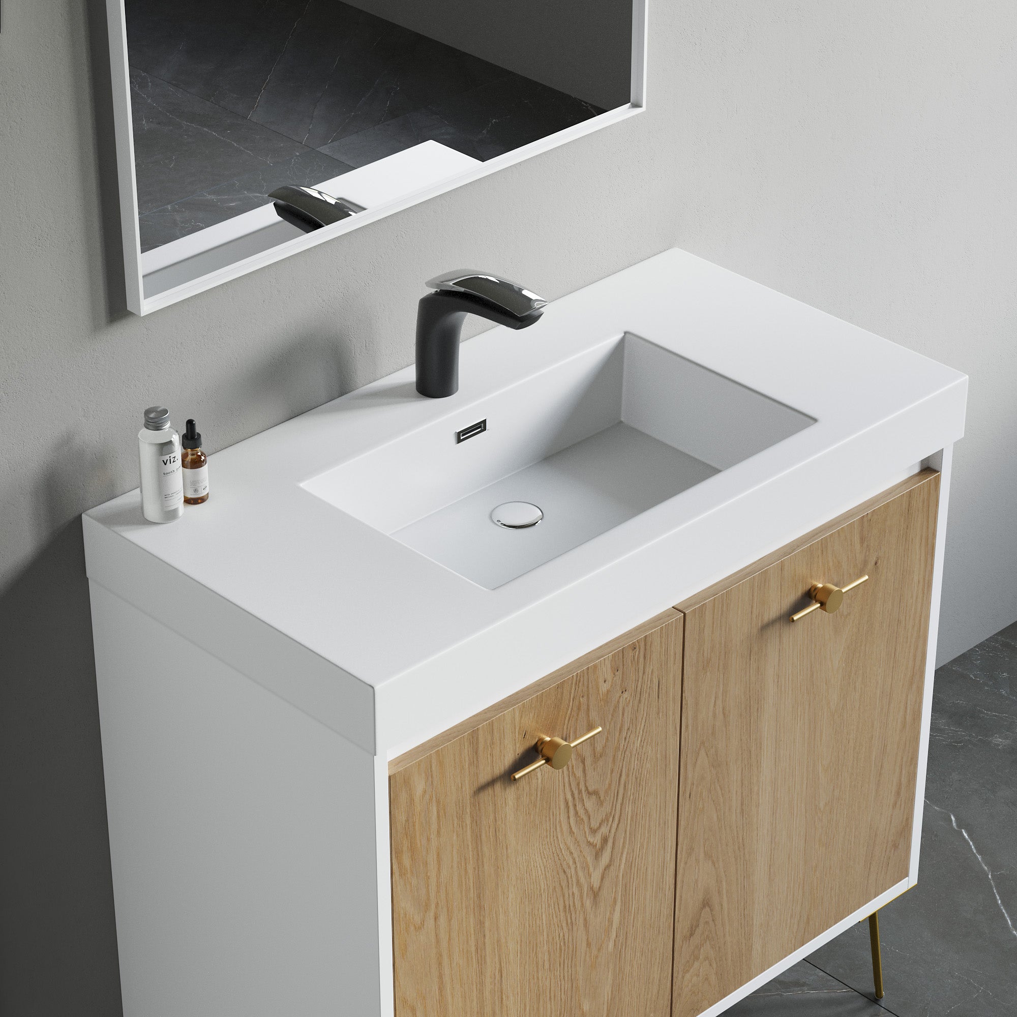 Topmount Bathroom Resin Basin 000 3618BP