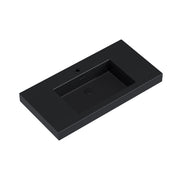 Topmount Bathroom Black Resin Basin 000 3618BP-BL