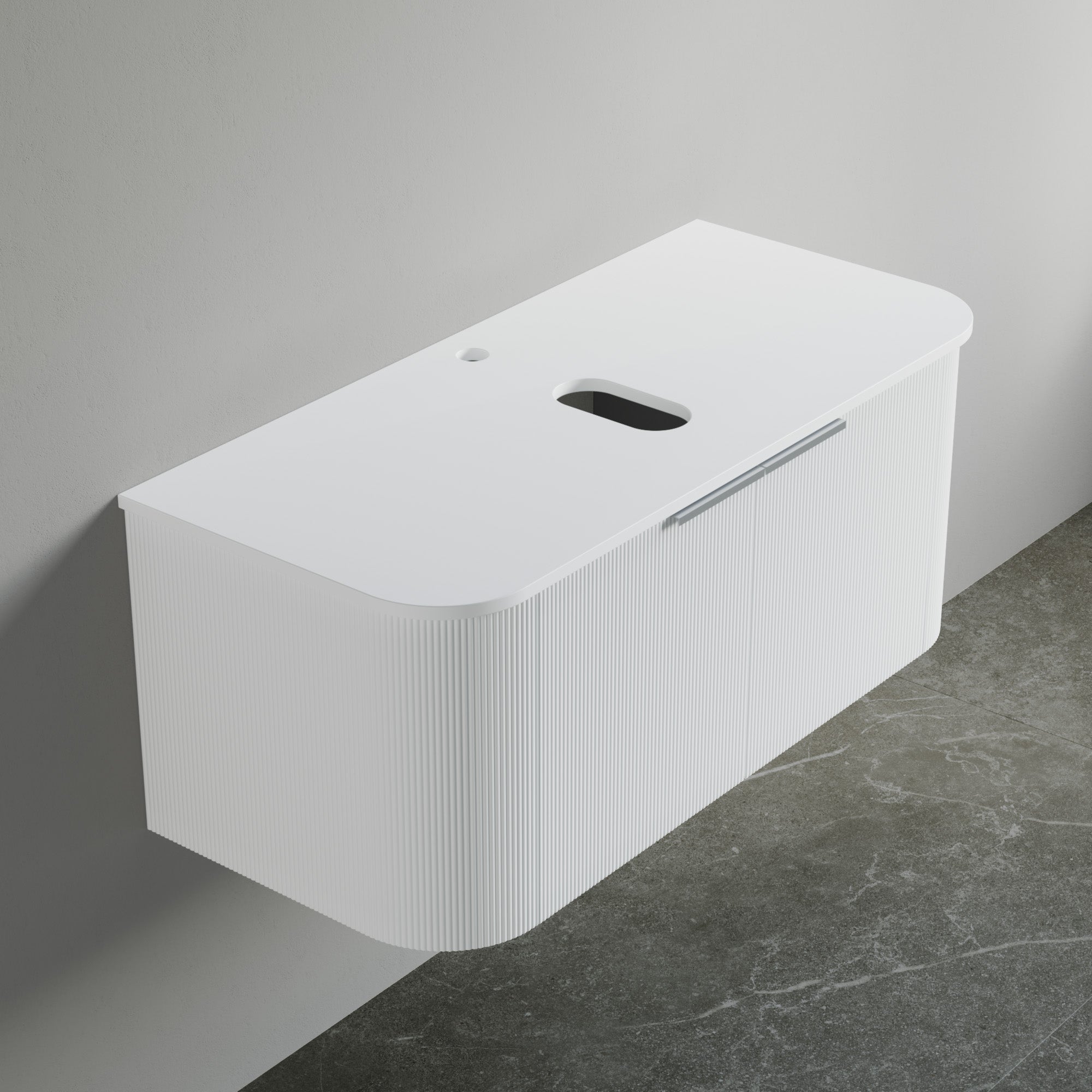 Sintered Stone Rounded Vessel Sink Top-000 4218 01CR