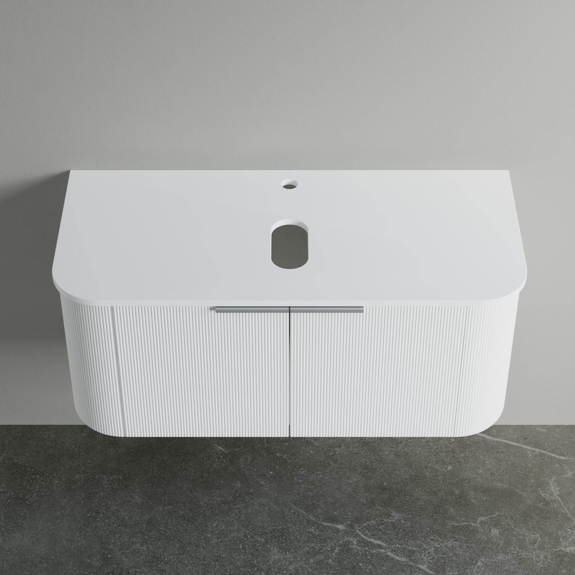 Sintered Stone Rounded Vessel Sink Top-000 4218 01CR
