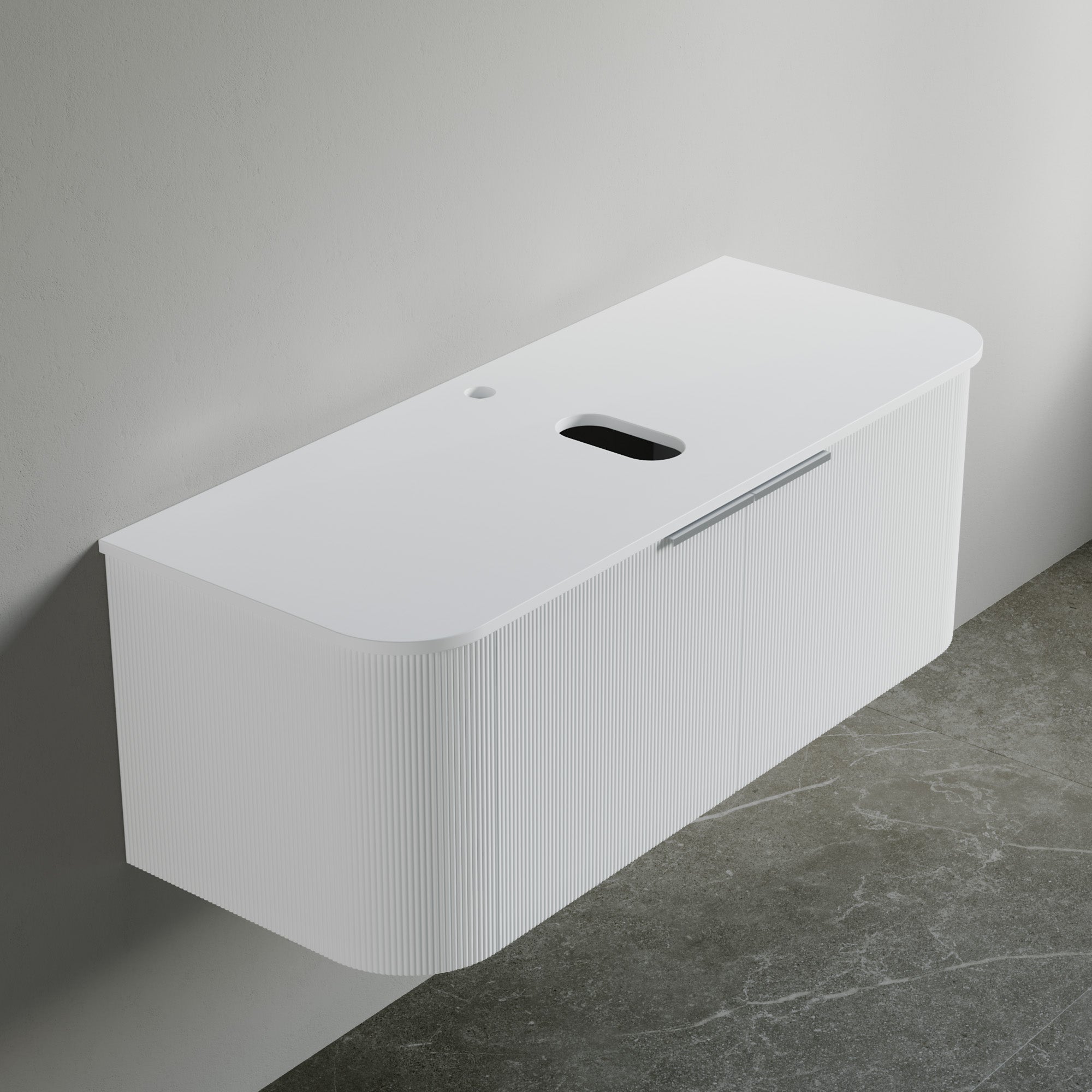 Sintered Stone Rounded Vessel Sink Top-000 4818 01CR