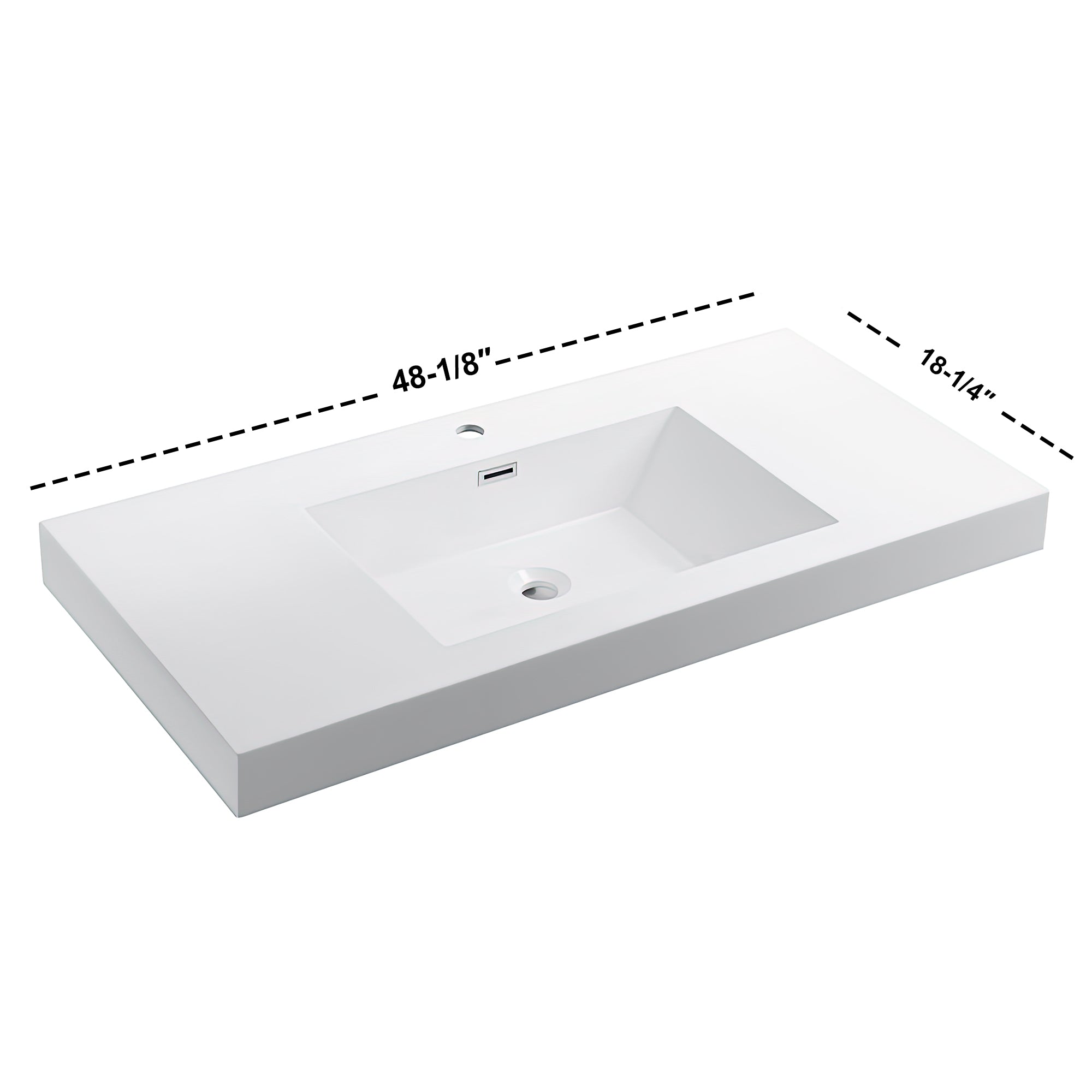 Topmount Bathroom Resin Basin 000 4818BP-S