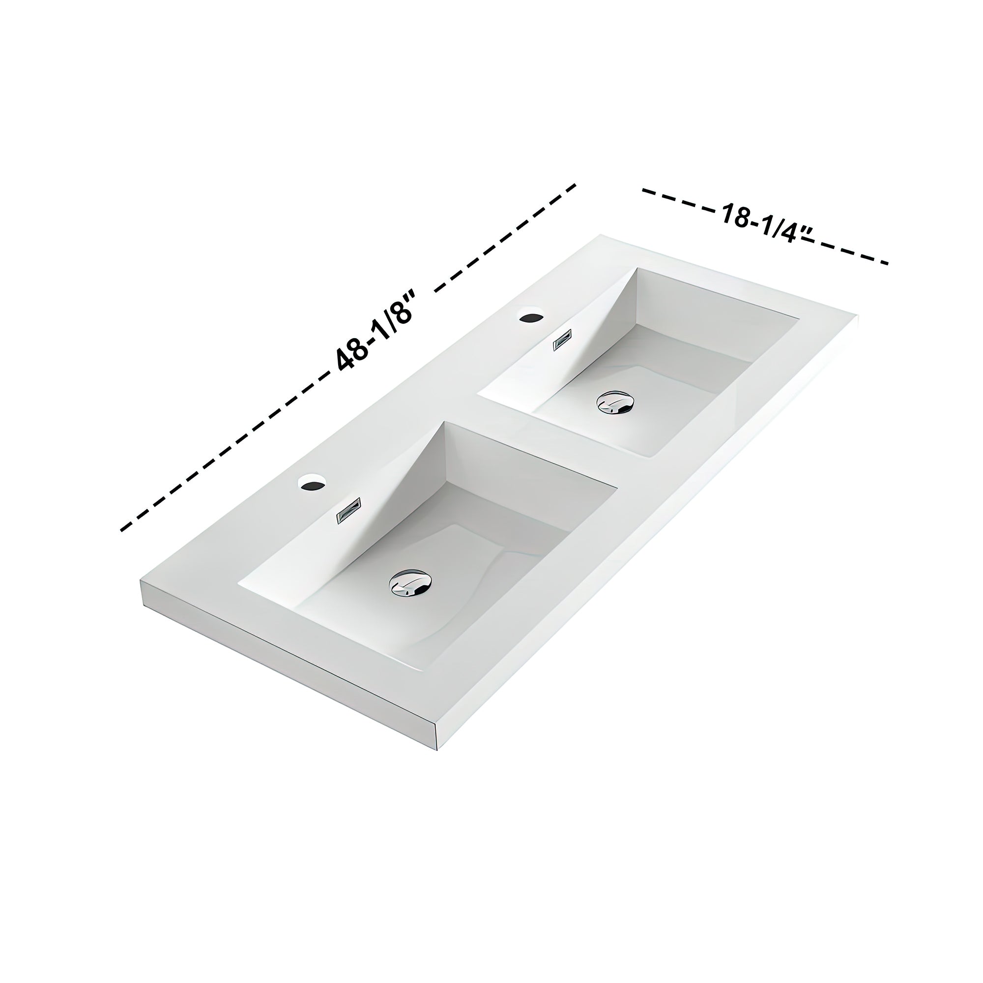 Topmount Bathroom Resin Basin 000 4818BP