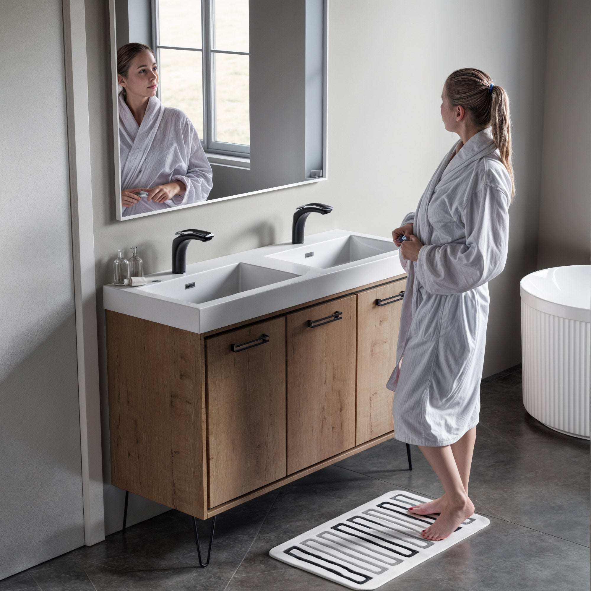 Topmount Bathroom Resin Basin 000 4818BP