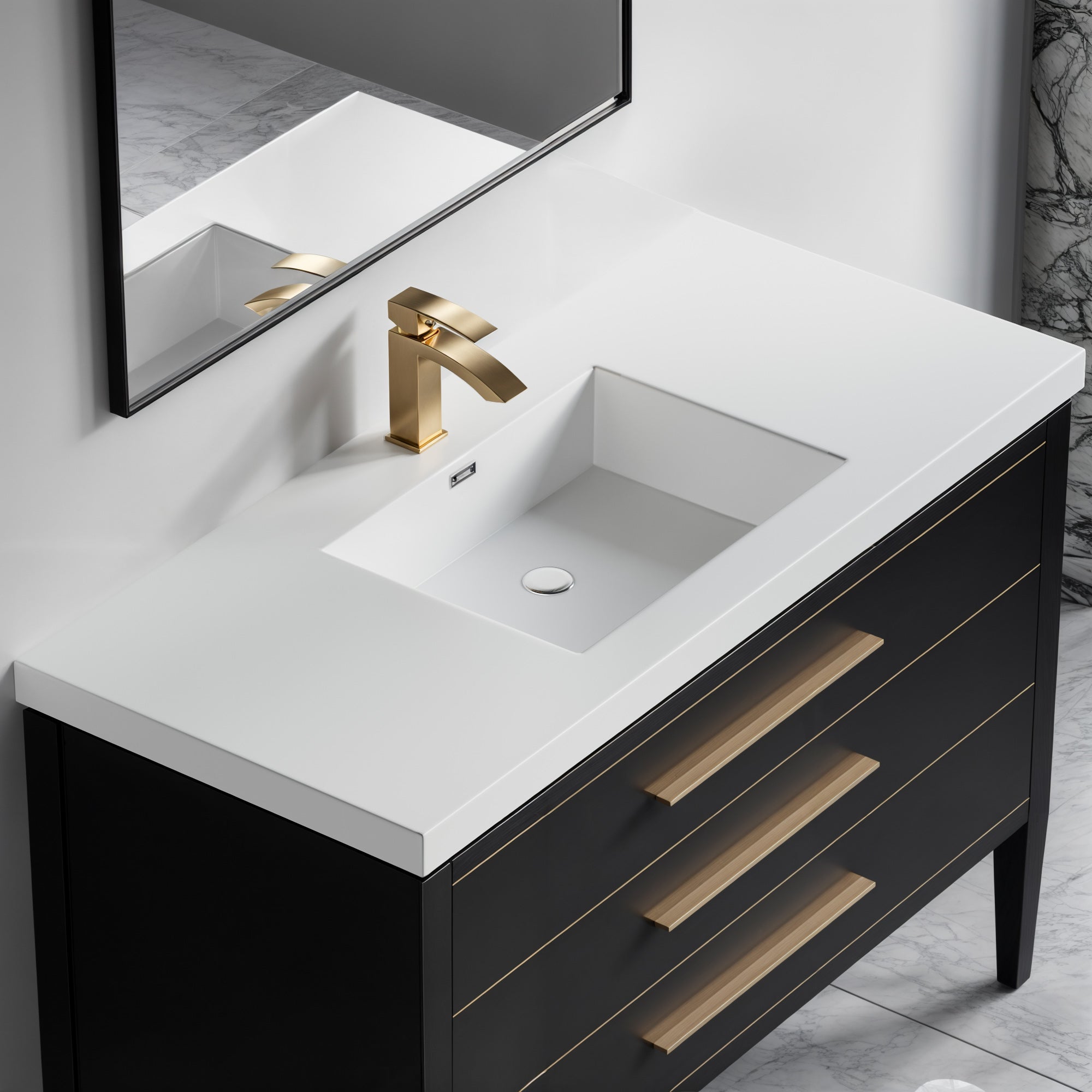 Topmount Bathroom Resin Basin 000 4922BP-S