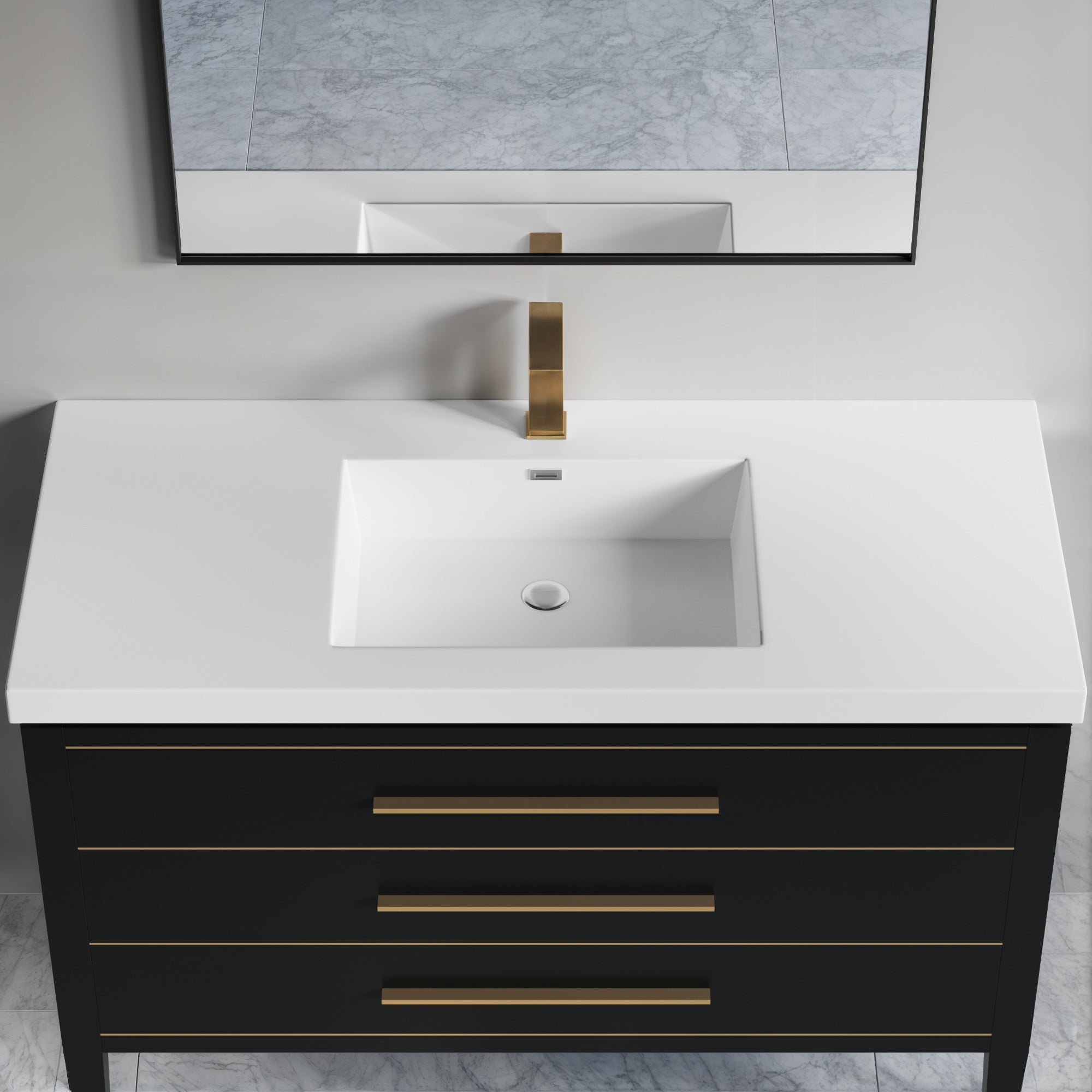 Topmount Bathroom Resin Basin 000 4922BP-S