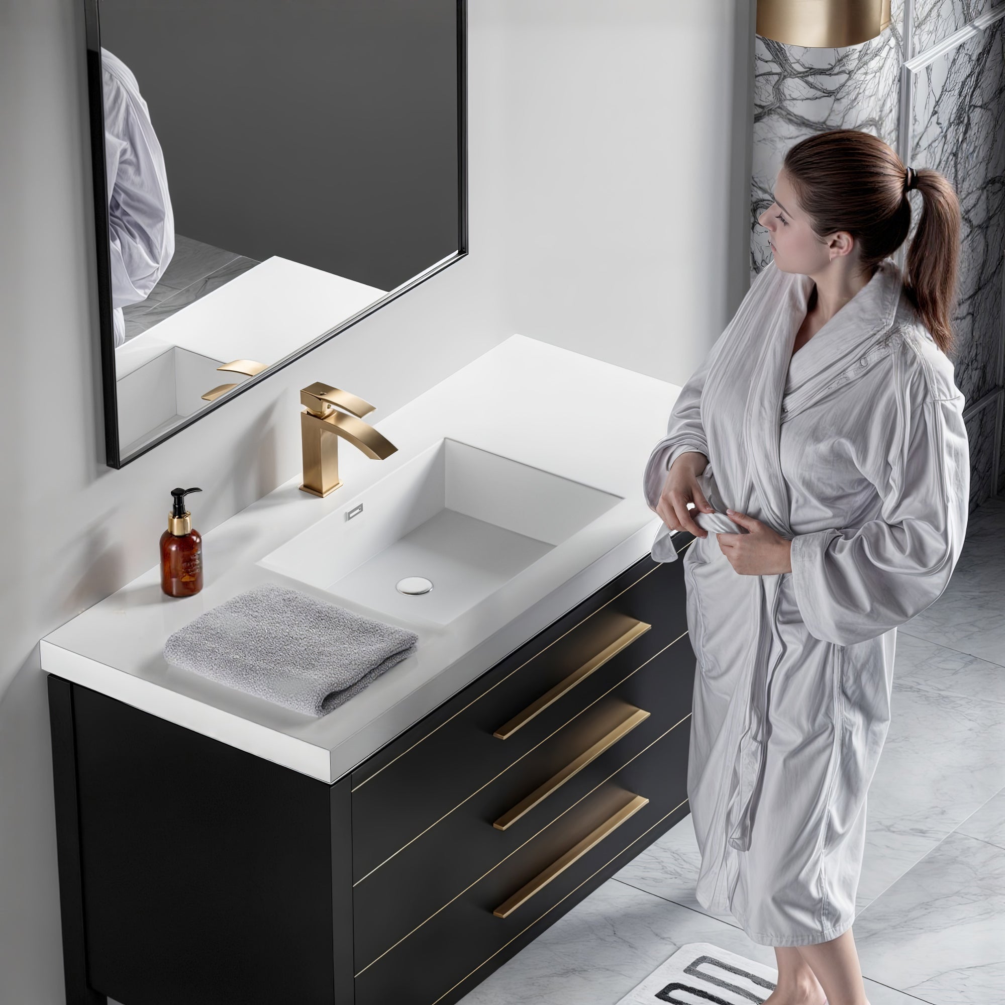 Topmount Bathroom Resin Basin 000 4922BP-S