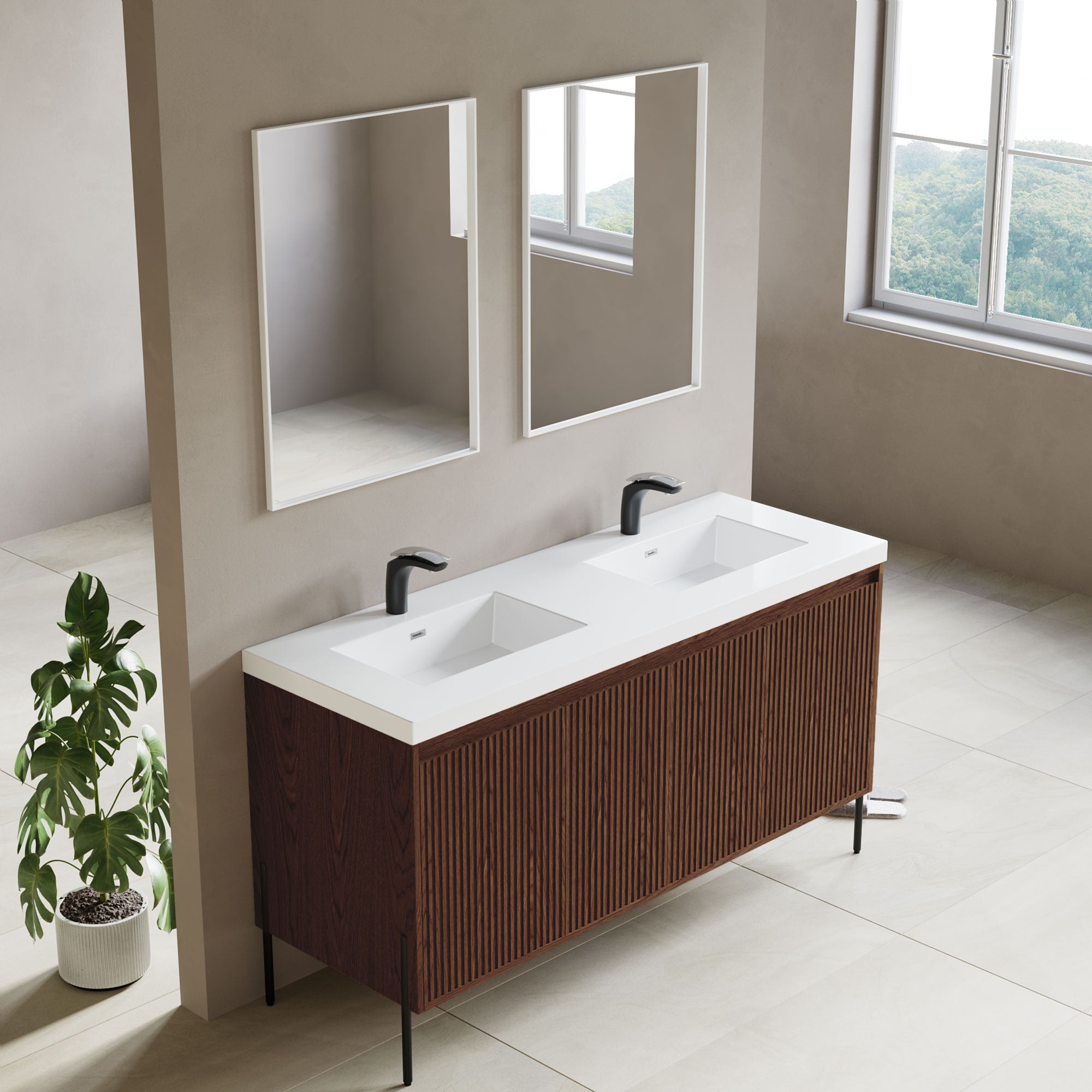 Topmount Bathroom Resin Basin 000 6122BP