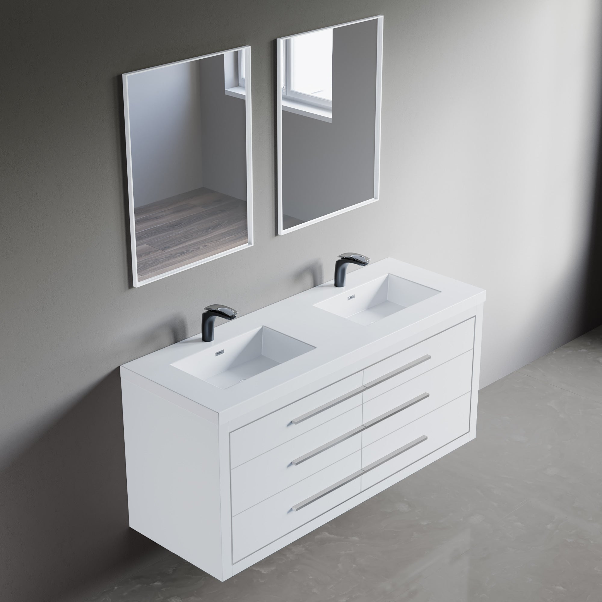 Topmount Bathroom Resin Basin 000 6122BP